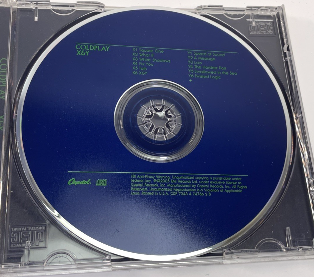 Coldplay – X&Y Digital Audio CD 2005 EMI Capitol Records 12 Tracks