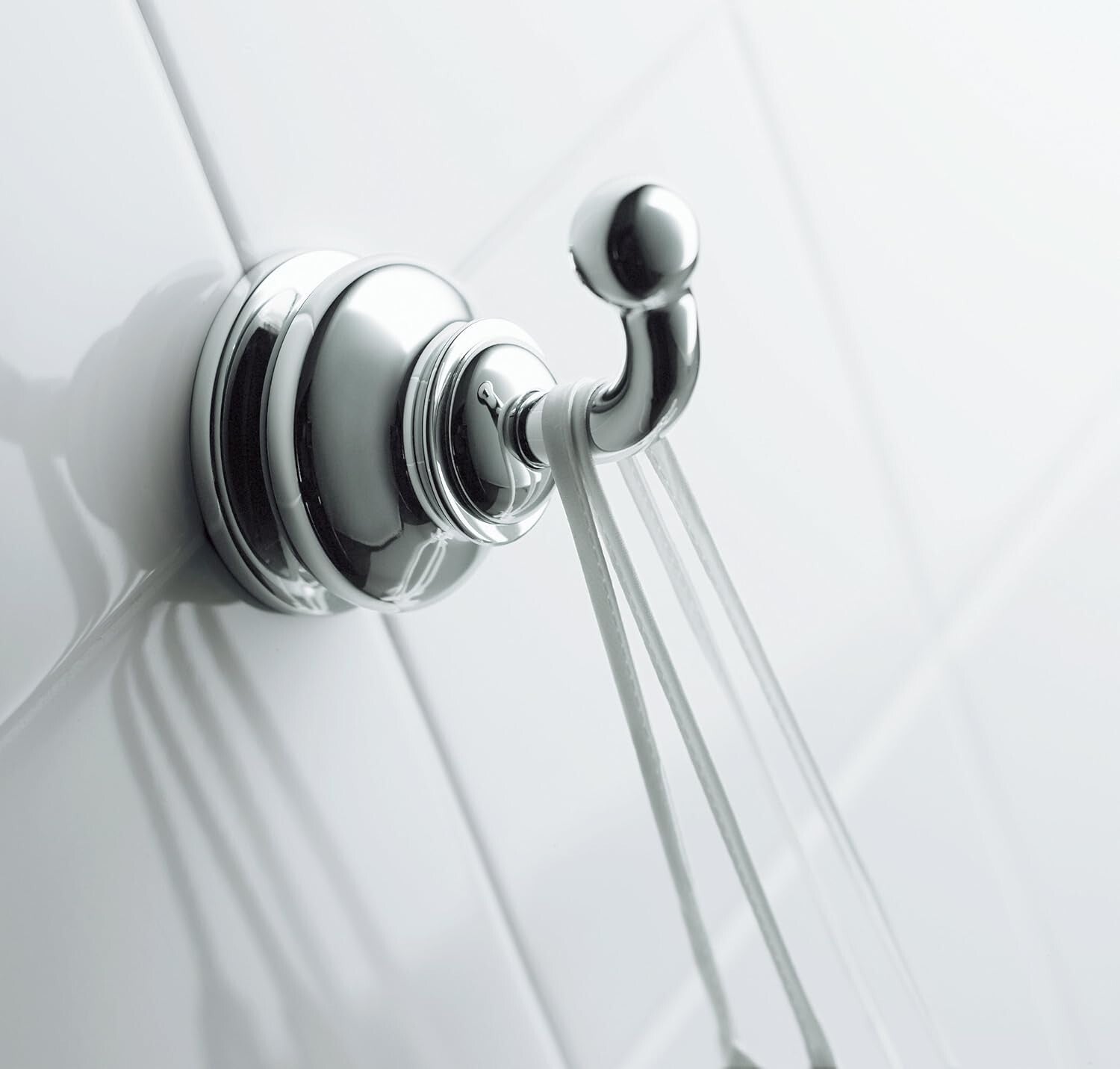 Kohler K-12156-CP Fairfax robe hook polished chrome wall mounted bathroom accessory