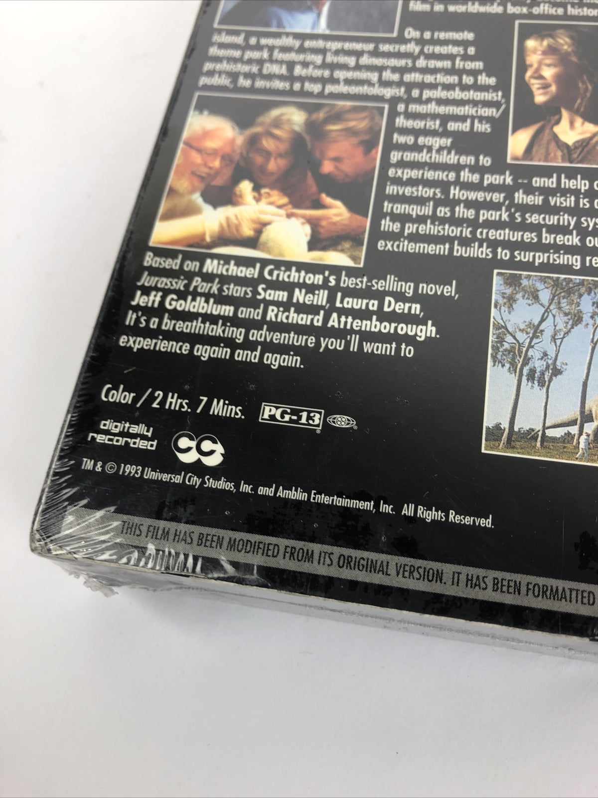 Jurassic Park VHS First Edition FACTORY SEALED Universal Original Spielberg 1993