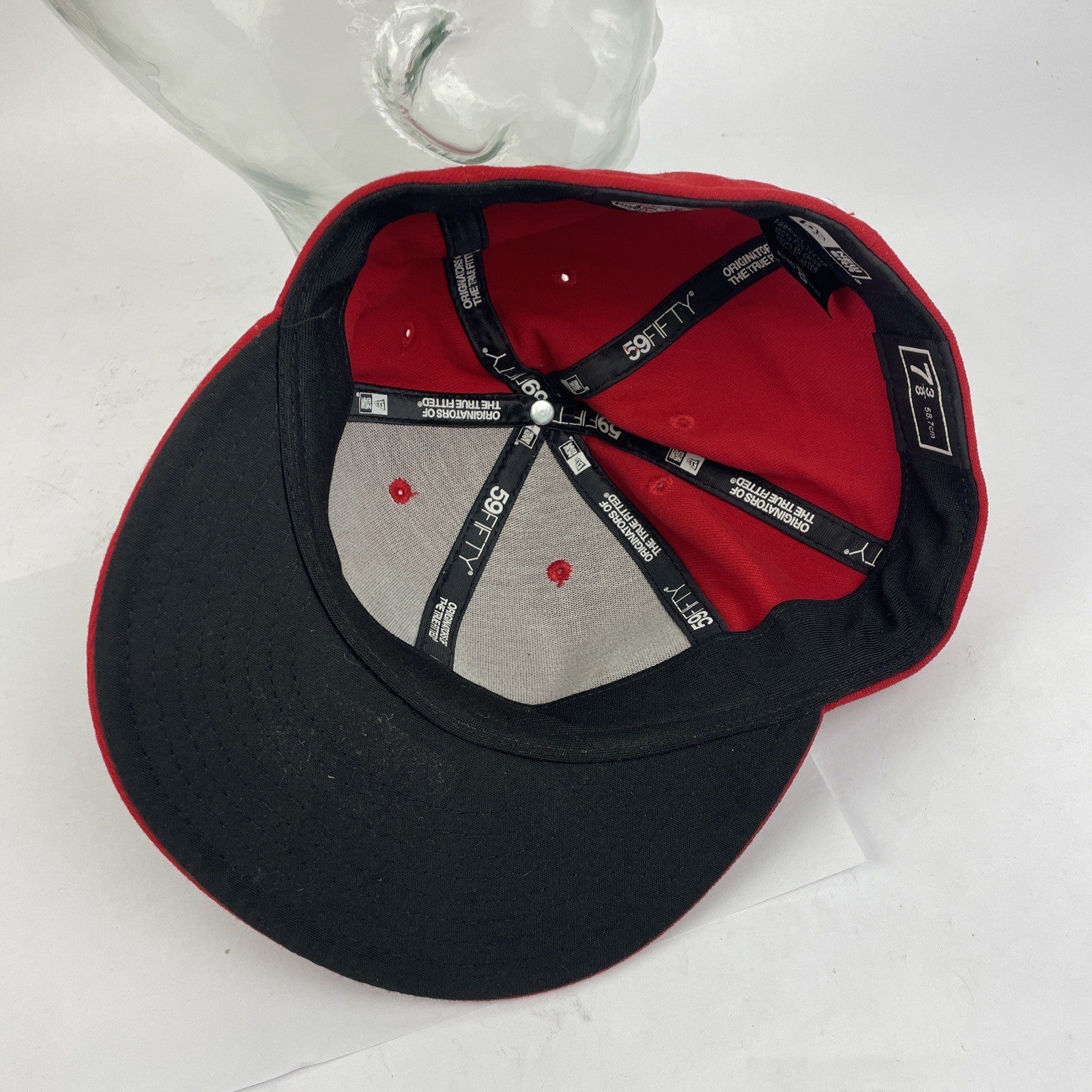 New Era Reading Phillies Red Fitted Size 7 3/8 Genuine MLB Merchandise