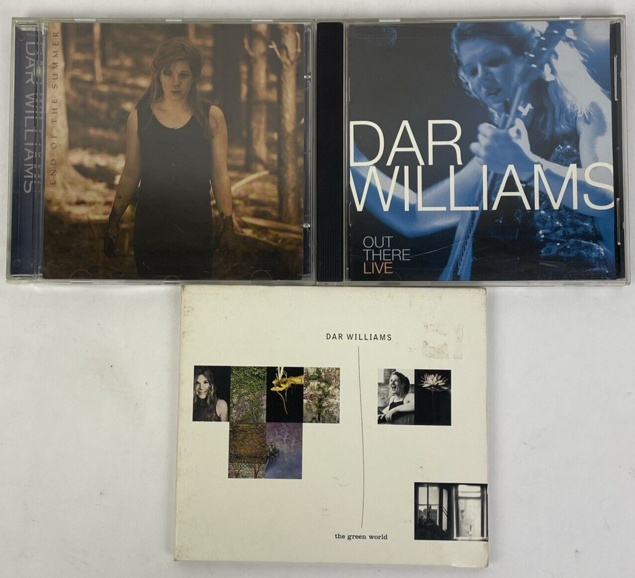 3 x DAR WILLIAMS Audio CDs, End of the Summer, the green world, OUT THERE LIVE