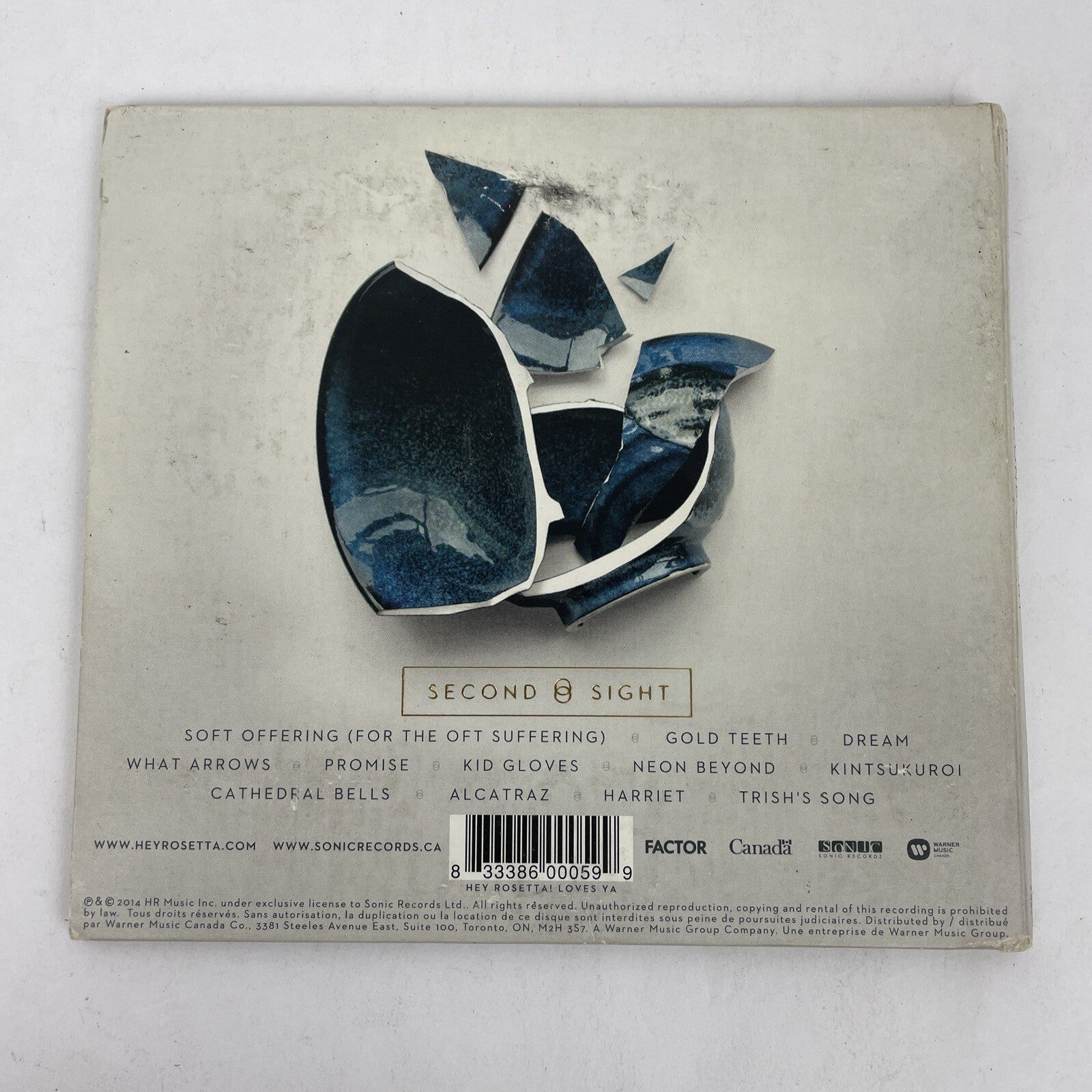 Hey Rosetta! - Second Sight (Digital Audio CD) 2014 HR Music Inc. - HI