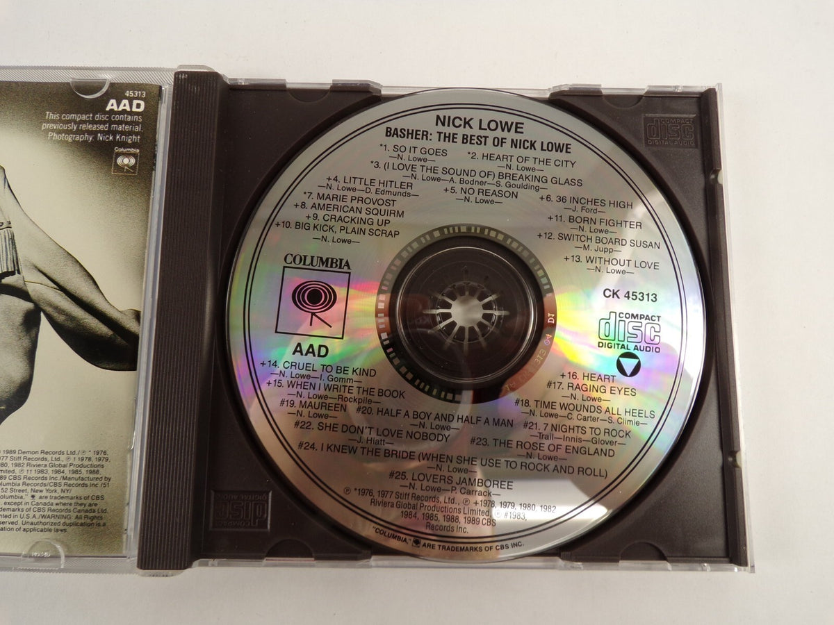 Basher The Best Of Nick Lowe So It Goes American Squirm Cracking Up CD#50