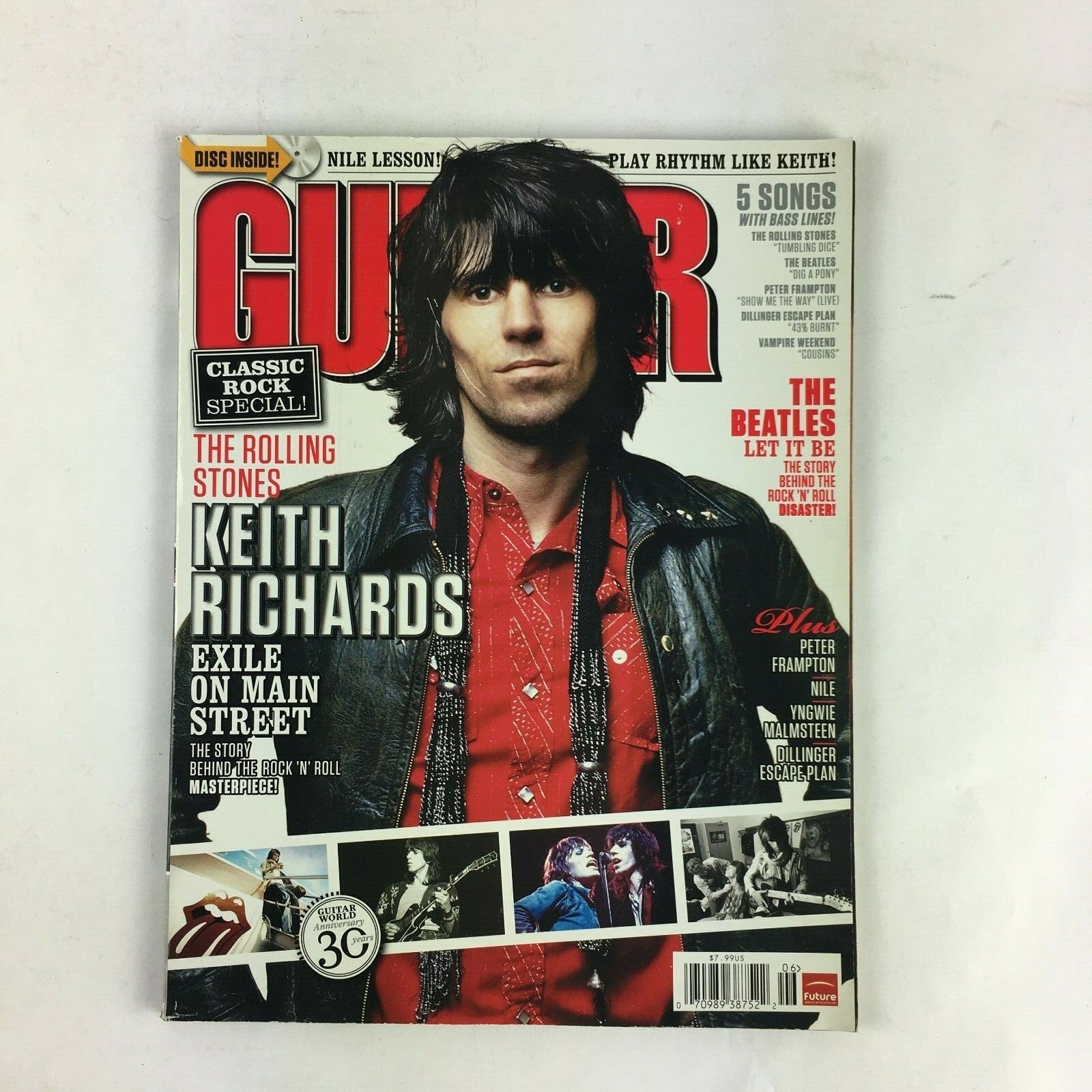 2006 Guitar World Magazine Keith Richards Exile On Main Street The Beatles Nile