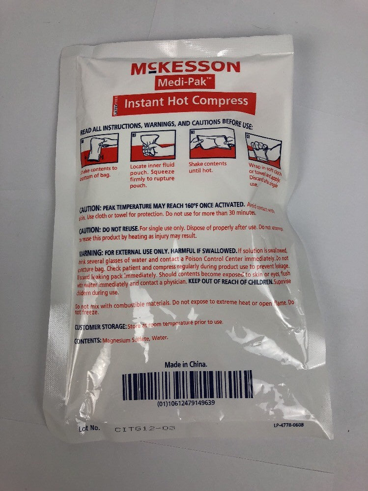 McKESSON Medi-Pak Instant Hot Pack General Purpose Large 6” X 9” - 1 Count