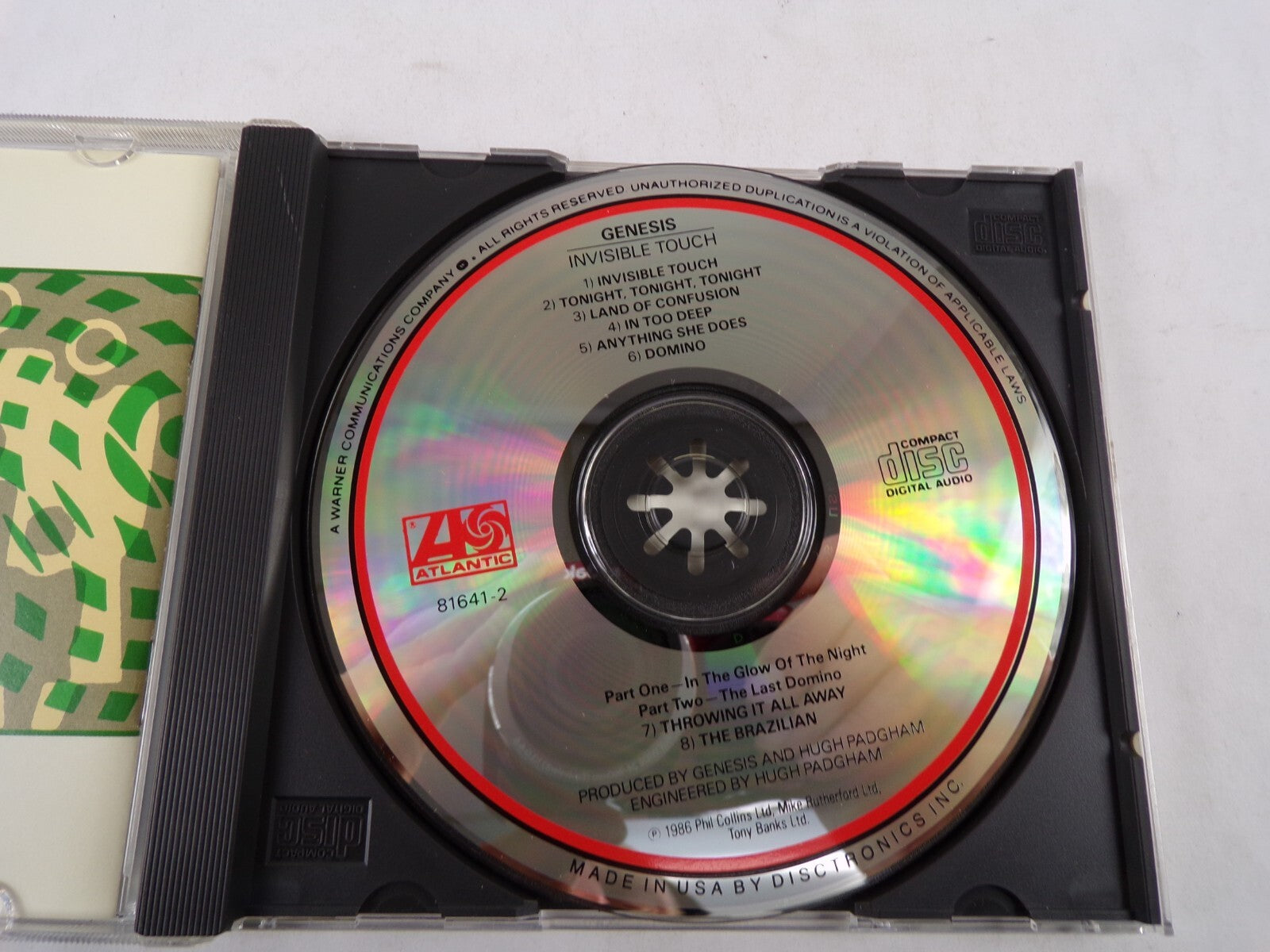 Genesis Invisible Touch Tonight Tonight Tonight In Too Deep Domino CD#57