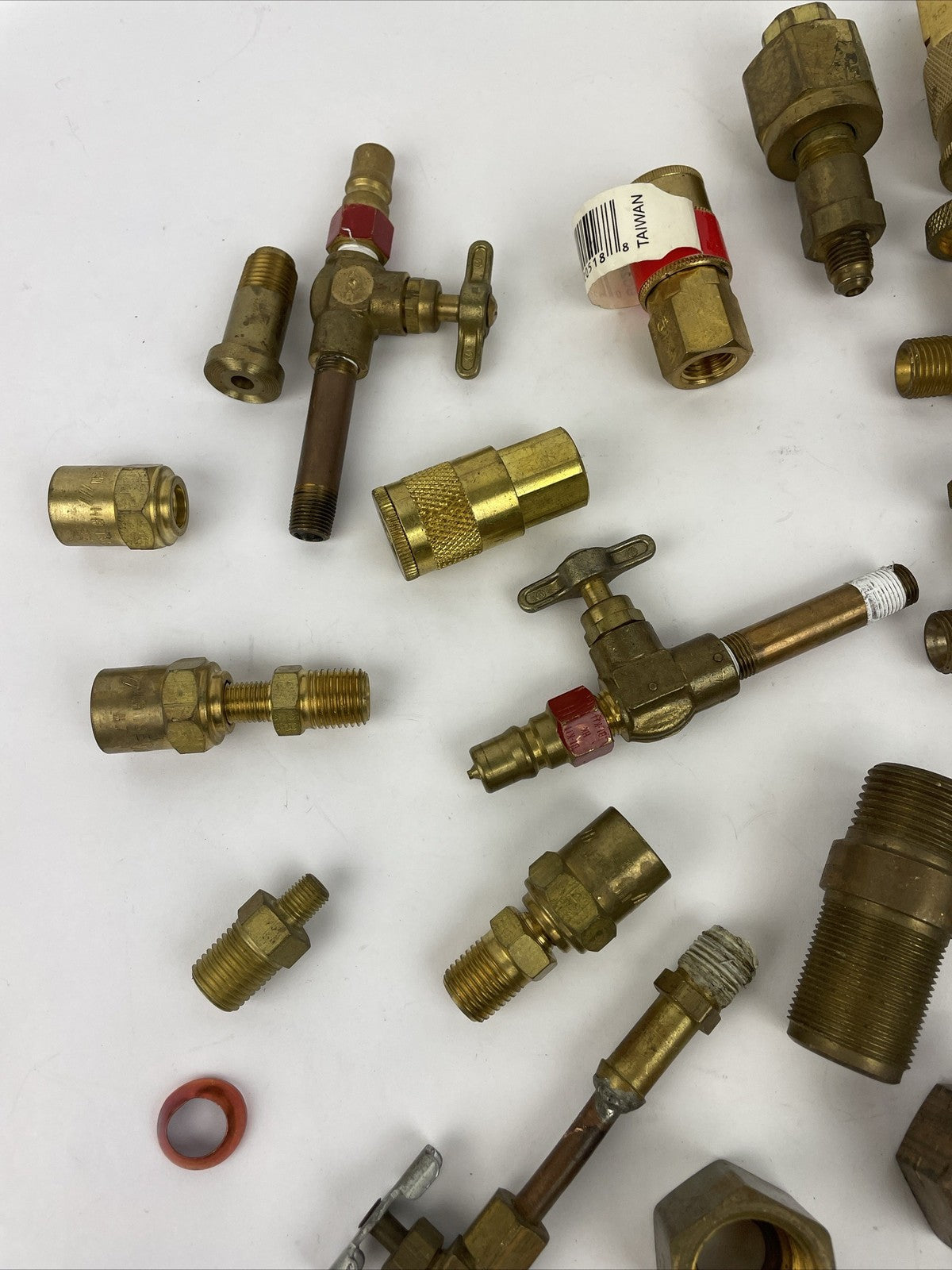 Campbell Hausfeld + More Brass Coupler Ball Valve Connections Lot Steampunk LOOK