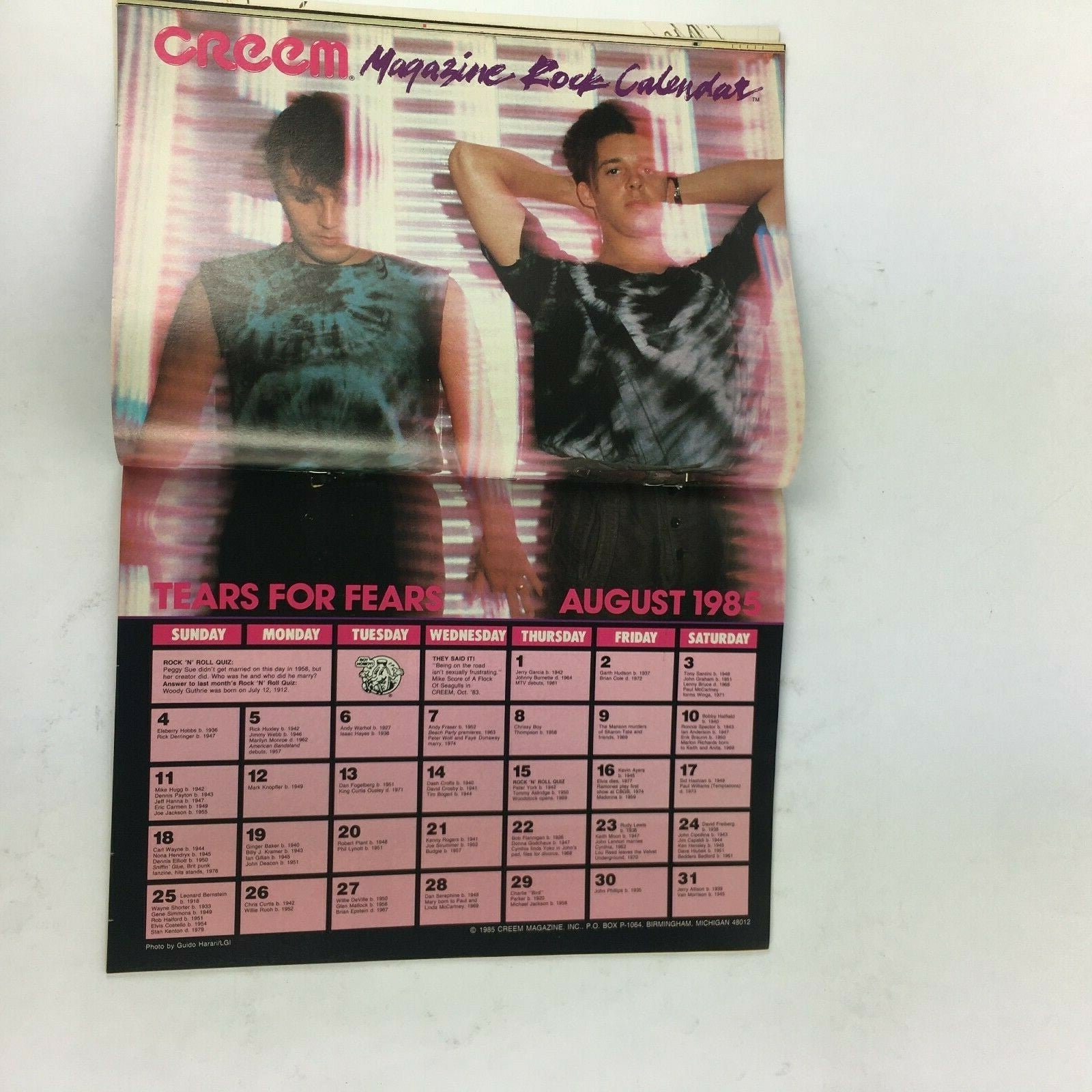 August 1985 Creem Music Magazine Inside Madonna.. 