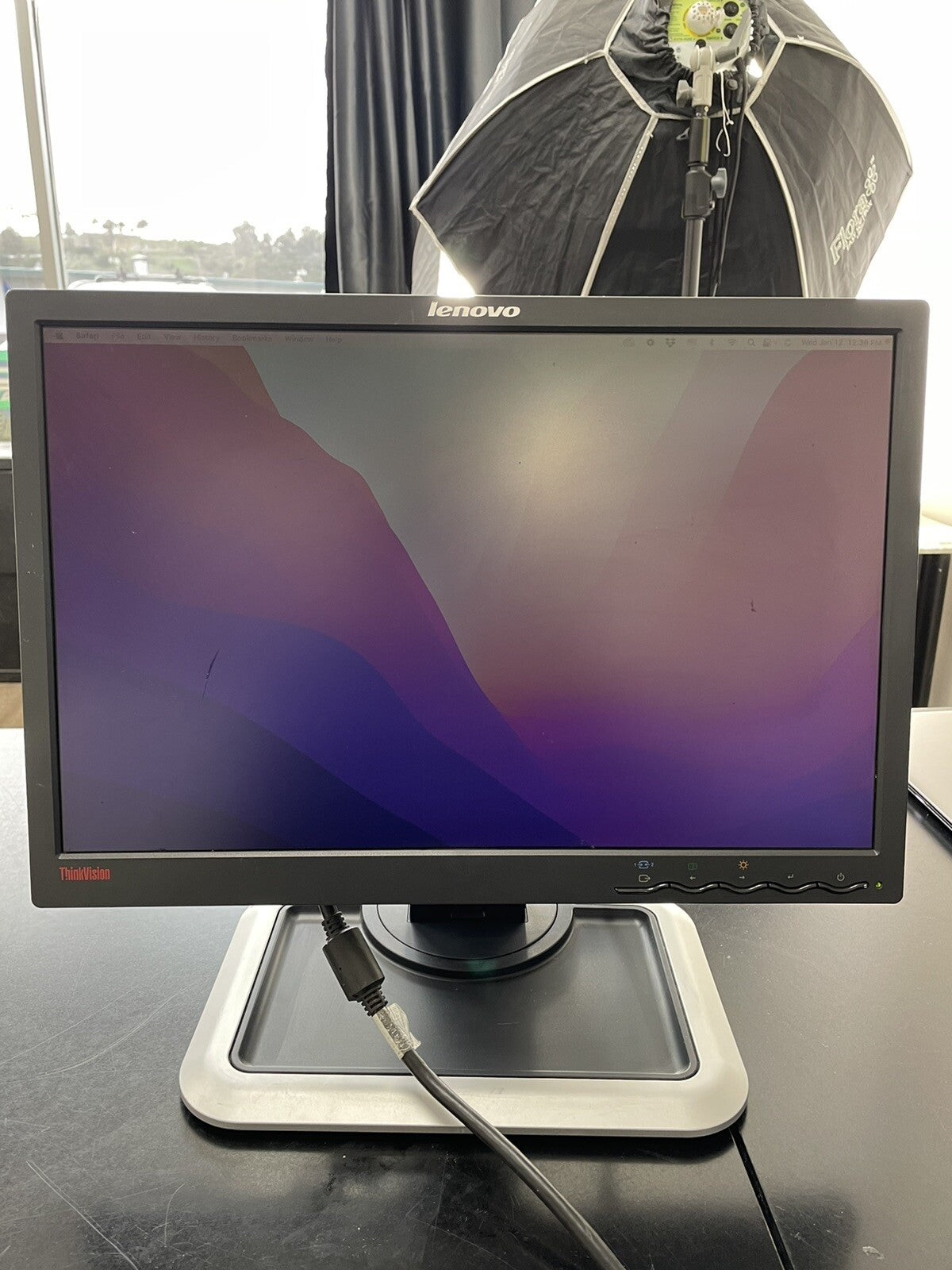 Lenovo 19" Black ThinkVision L197 Widescreen LCD Monitor for PC