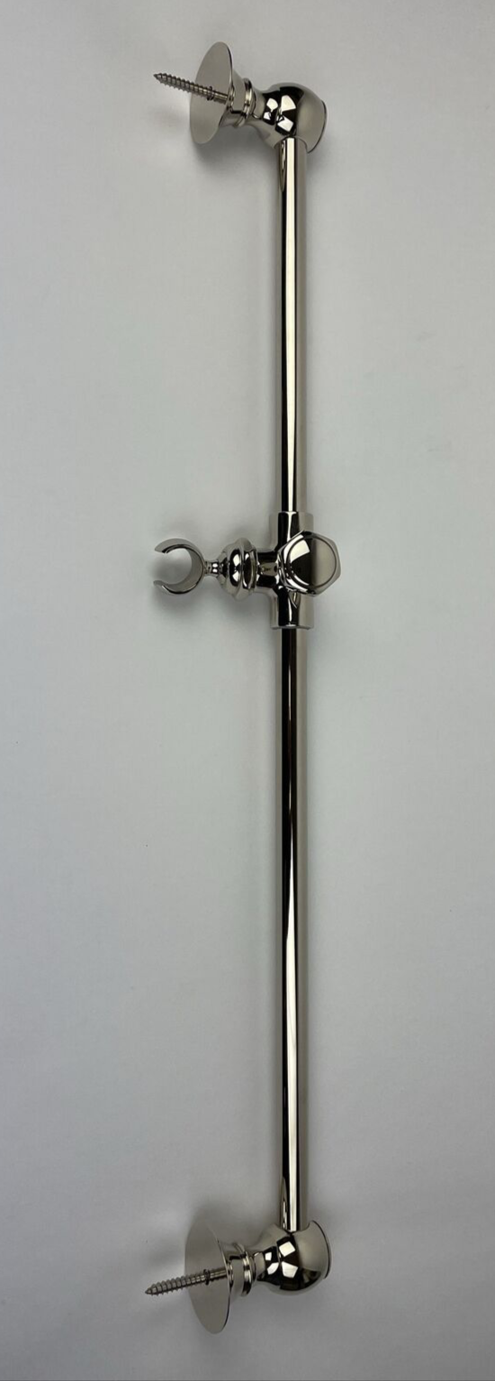 HORUS 01545-NB 24 inch shower slide grab bar with hook brilliant nickel