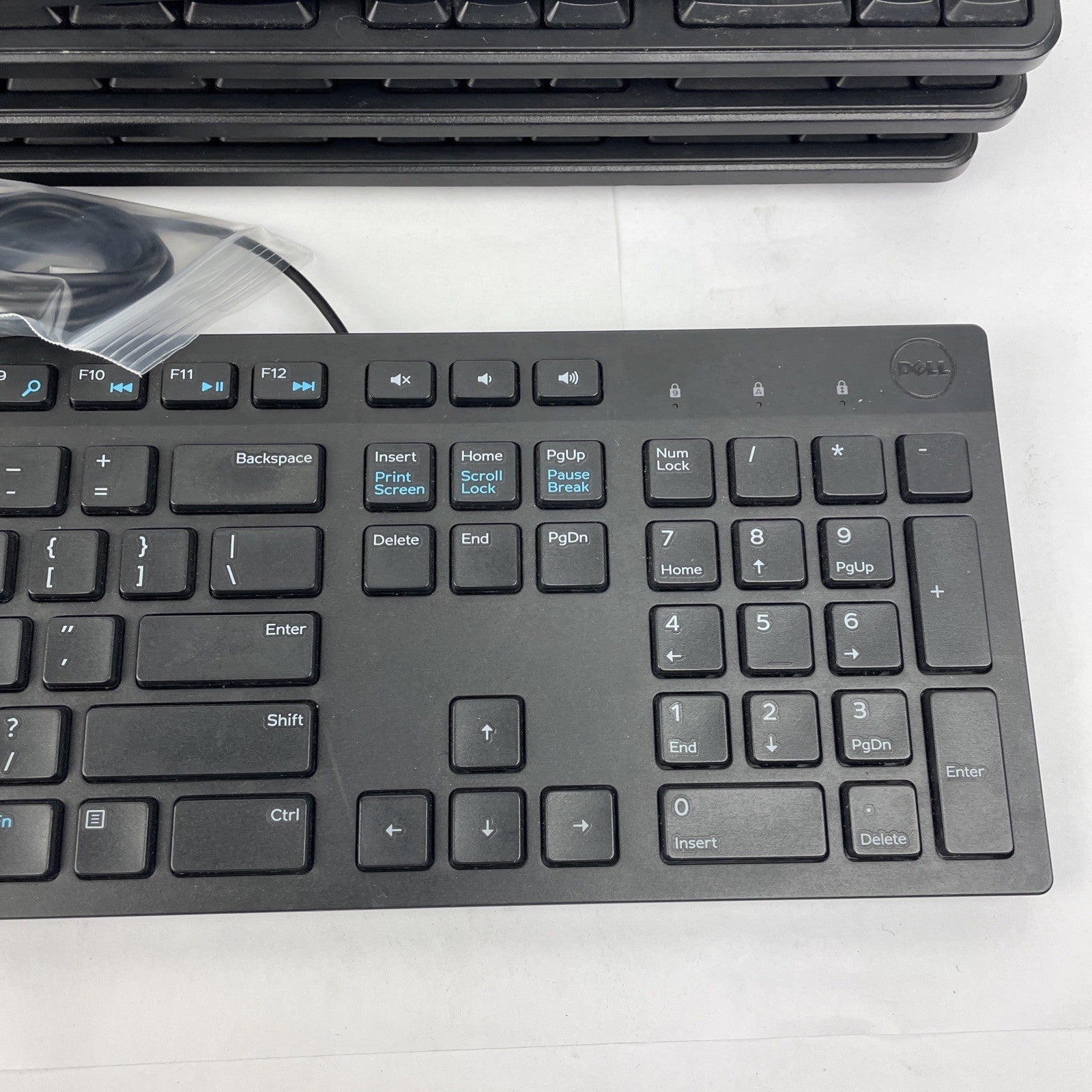 Dell Multimedia Wired Keyboard (s) - Black Lot of 5 - 2 x KB216 - 3 x KB4021 VGC