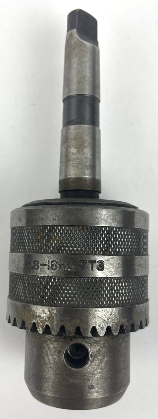 OEM Jacobs JT3 Heavy Duty Drill Chuck   0.8 - 16mm Capacity - VGC