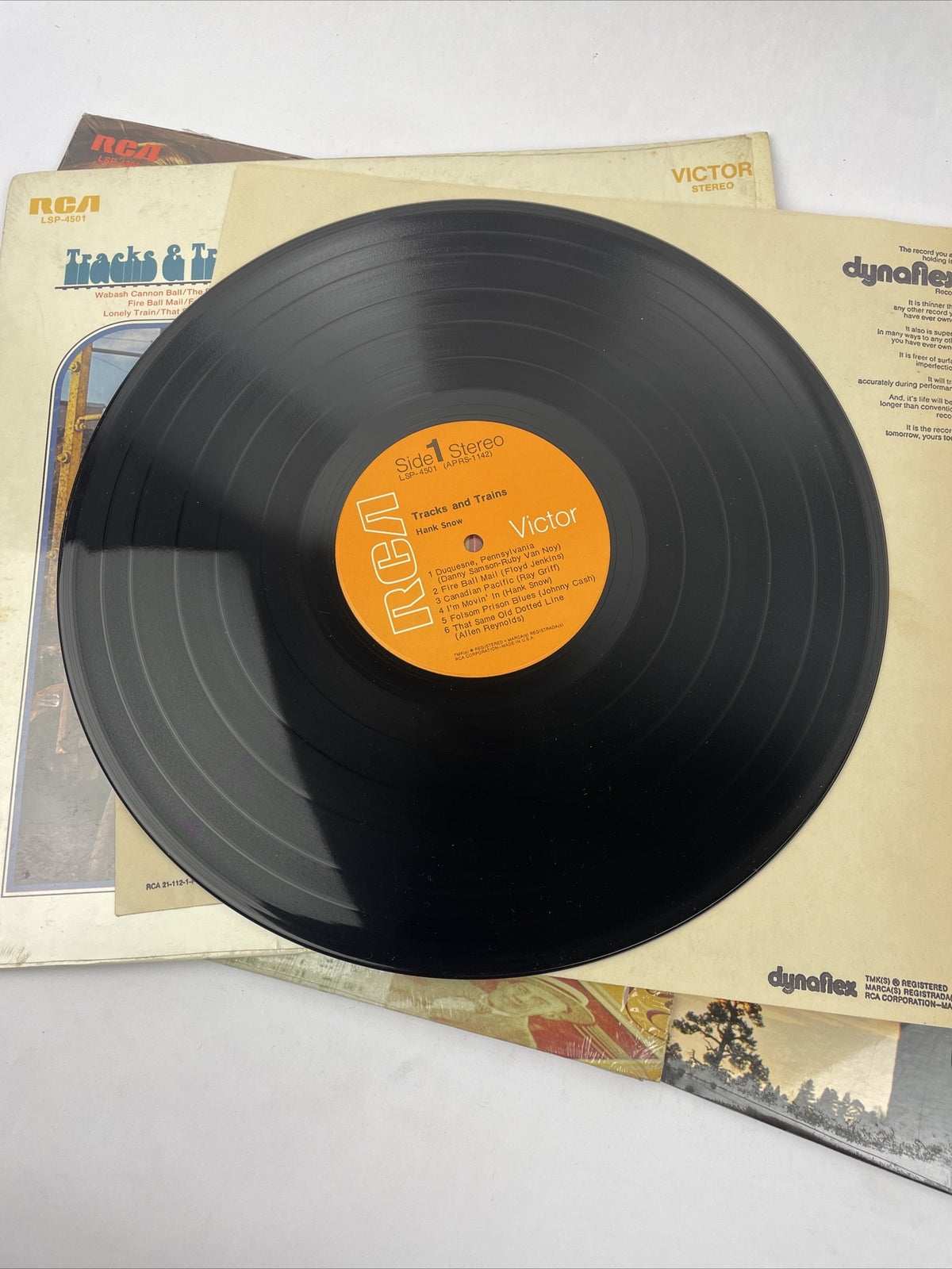 3 x HANK SNOW - Tracks & Trains - In Memory of Jimmy Rodgers + LP Vinyl Record