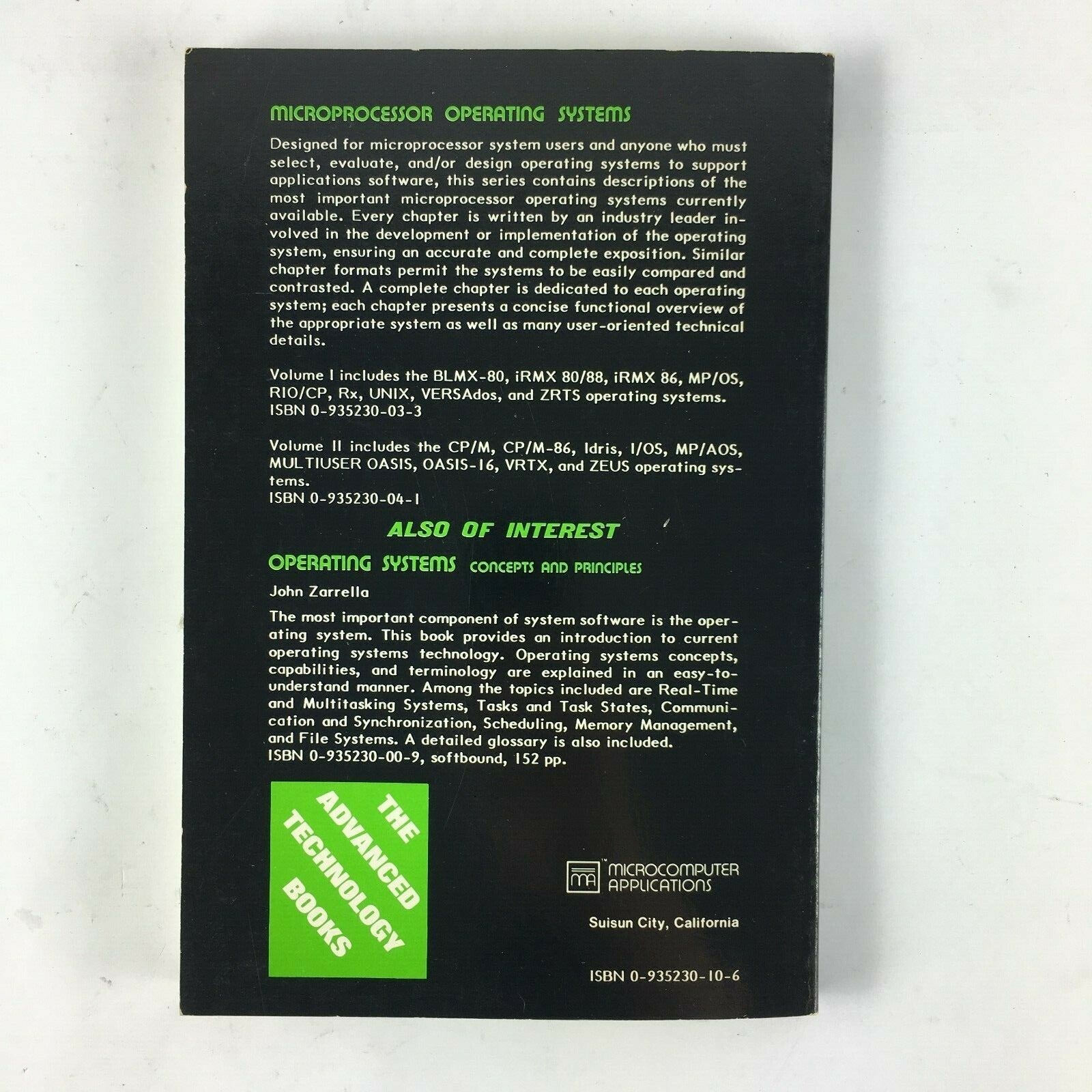 Microprocessor Operating Systems Volume III by John Zarrella RM/COS TurboDOS