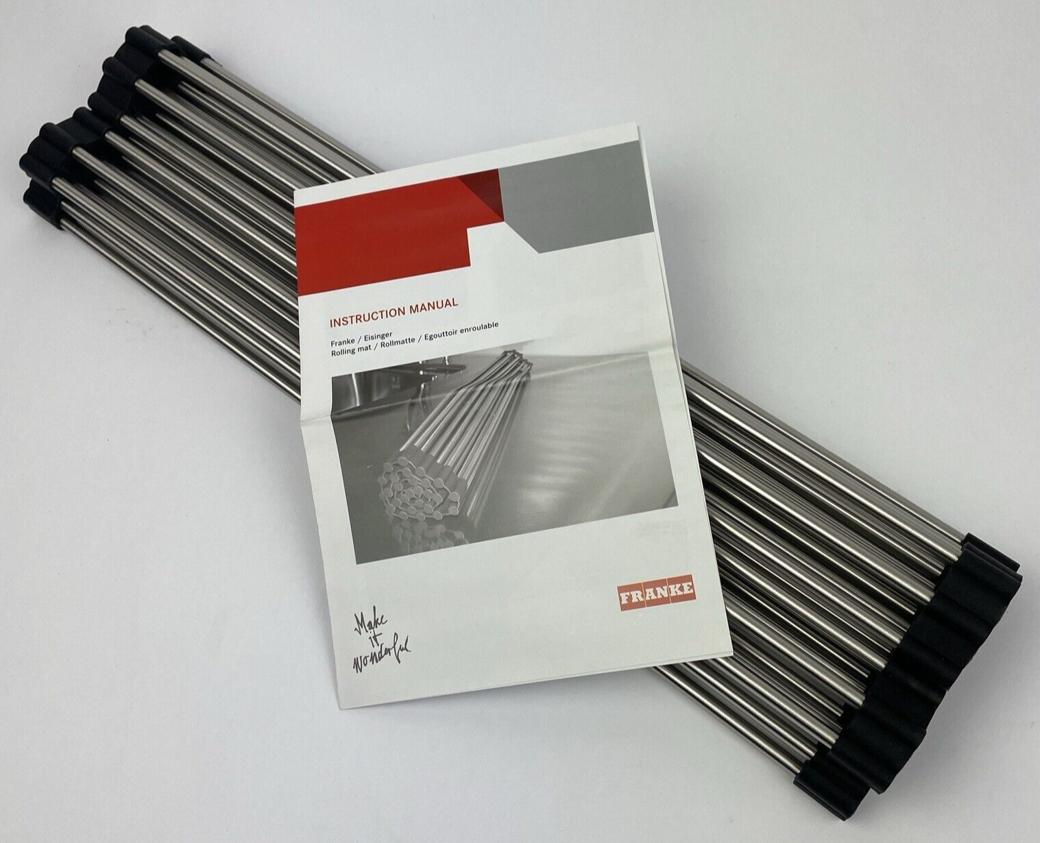 FRANKE "Make it Wonderful" KB-36RM ROLLER MAT STAINLESS STEEL 18 7/16" x 16 1/2"