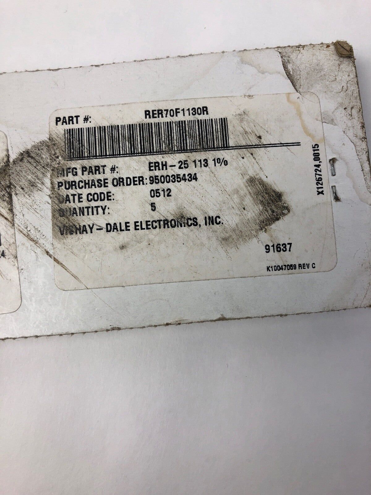 5 x Vishay Jan 91637 20W RER70FII30R  Wirewound Aluminum Housed Power Resistor