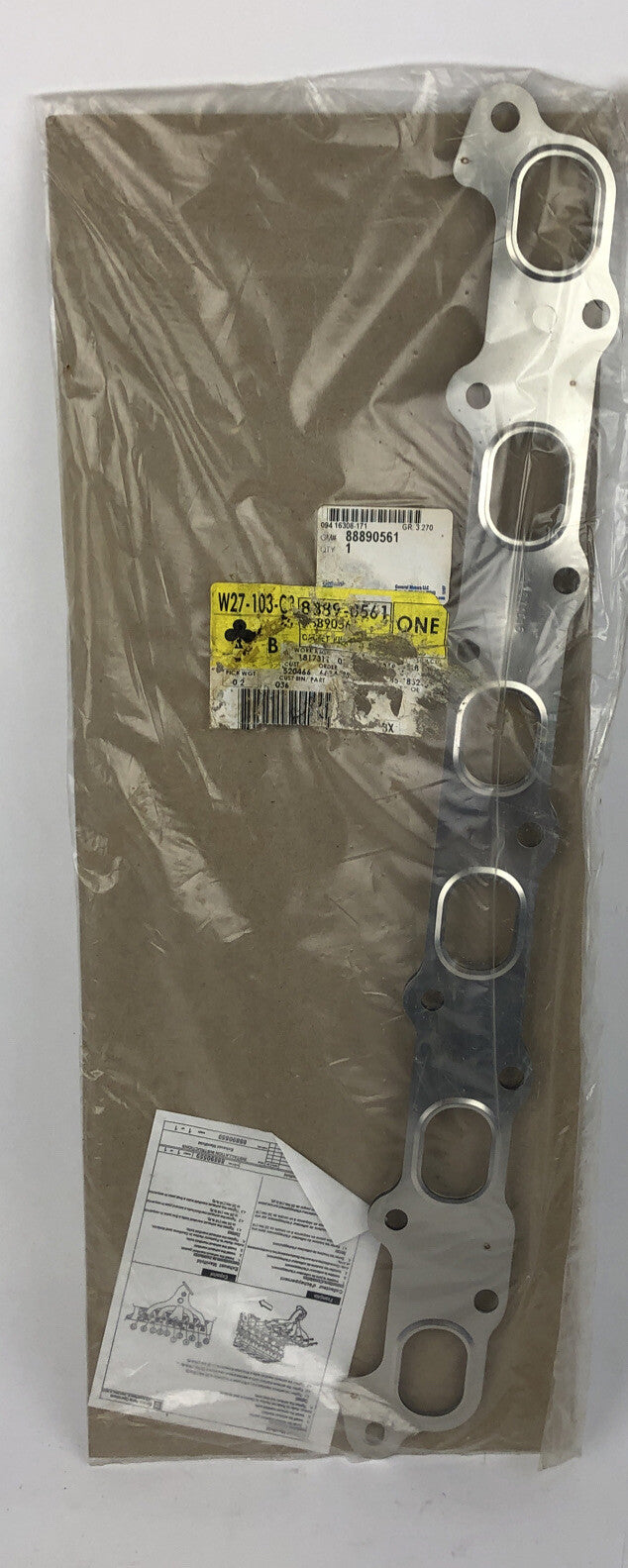 GM 88890561 exhaust manifold gasket OEM 4.2L 6 cylinder TrailBlazer Envoy engine seal gasket