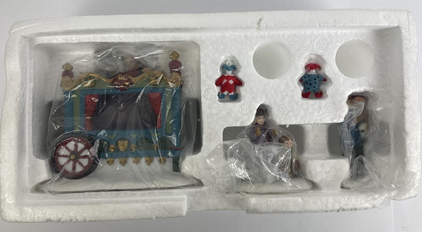 Dept 56 Heritage Village Collection THE OLD PUPPETEER 3 Figures 5802-5 IN Box