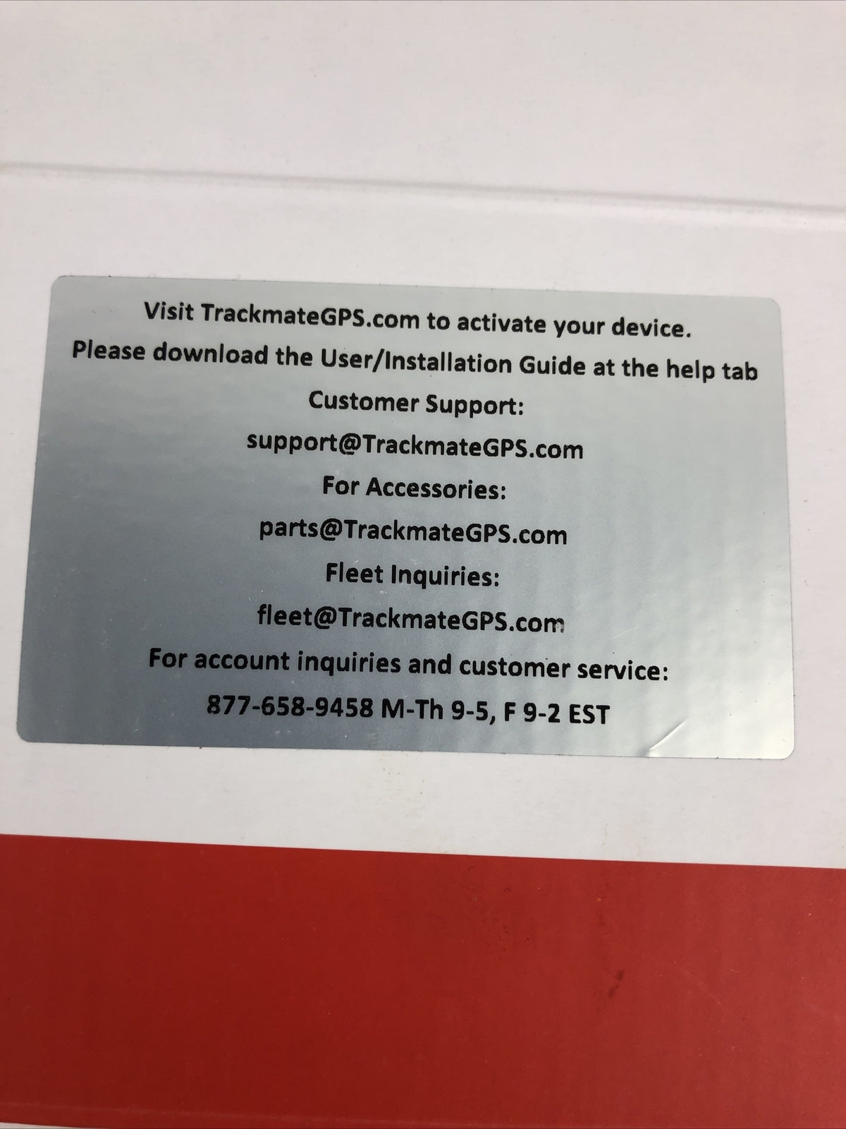 TrackMate real-time GPS vehicle tracker hardwired dash unit OEM fleet tracking device