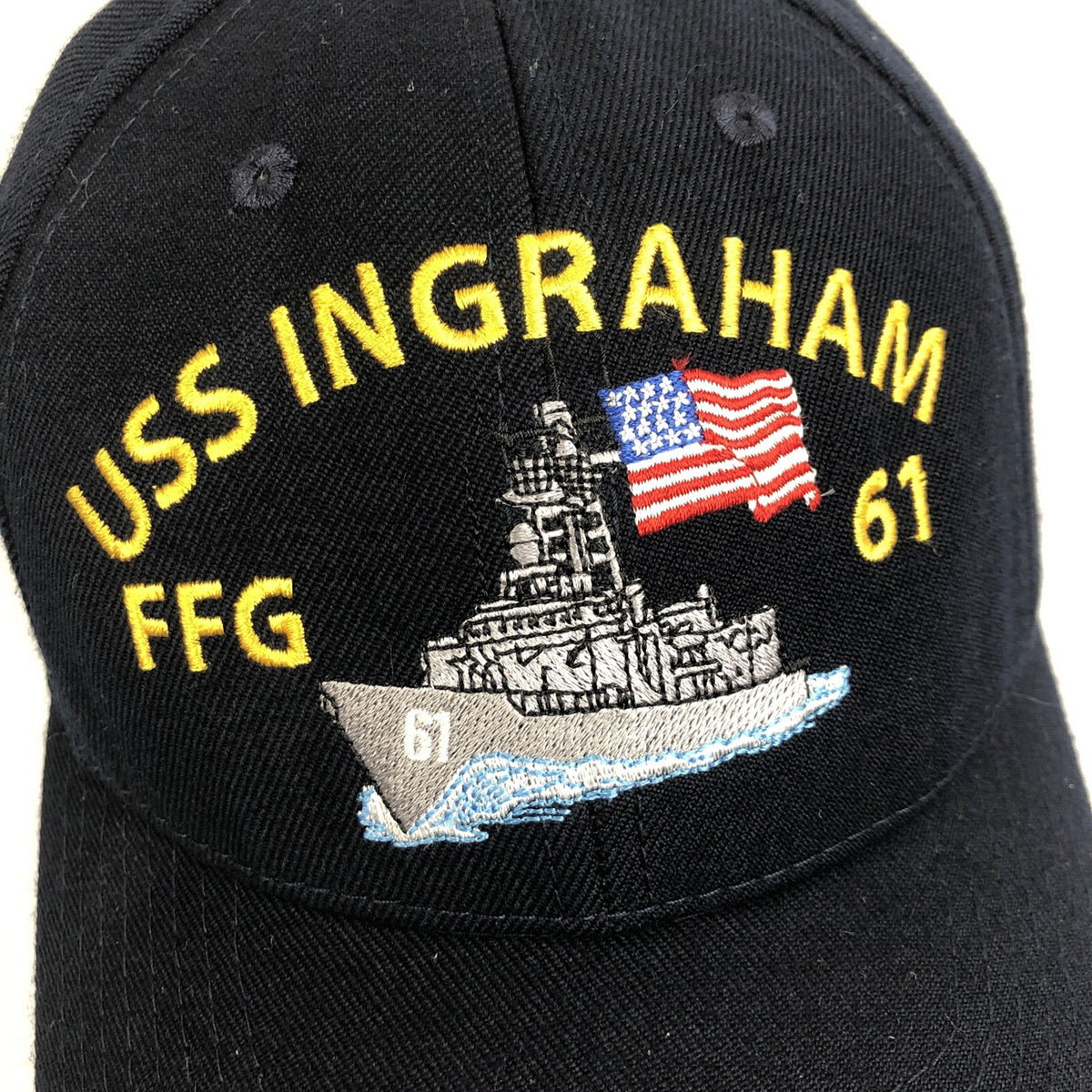USS INGRAHAM FFG 61  The Corps USA Made Navy Baseball Cap Hat Adjustable - LOOK