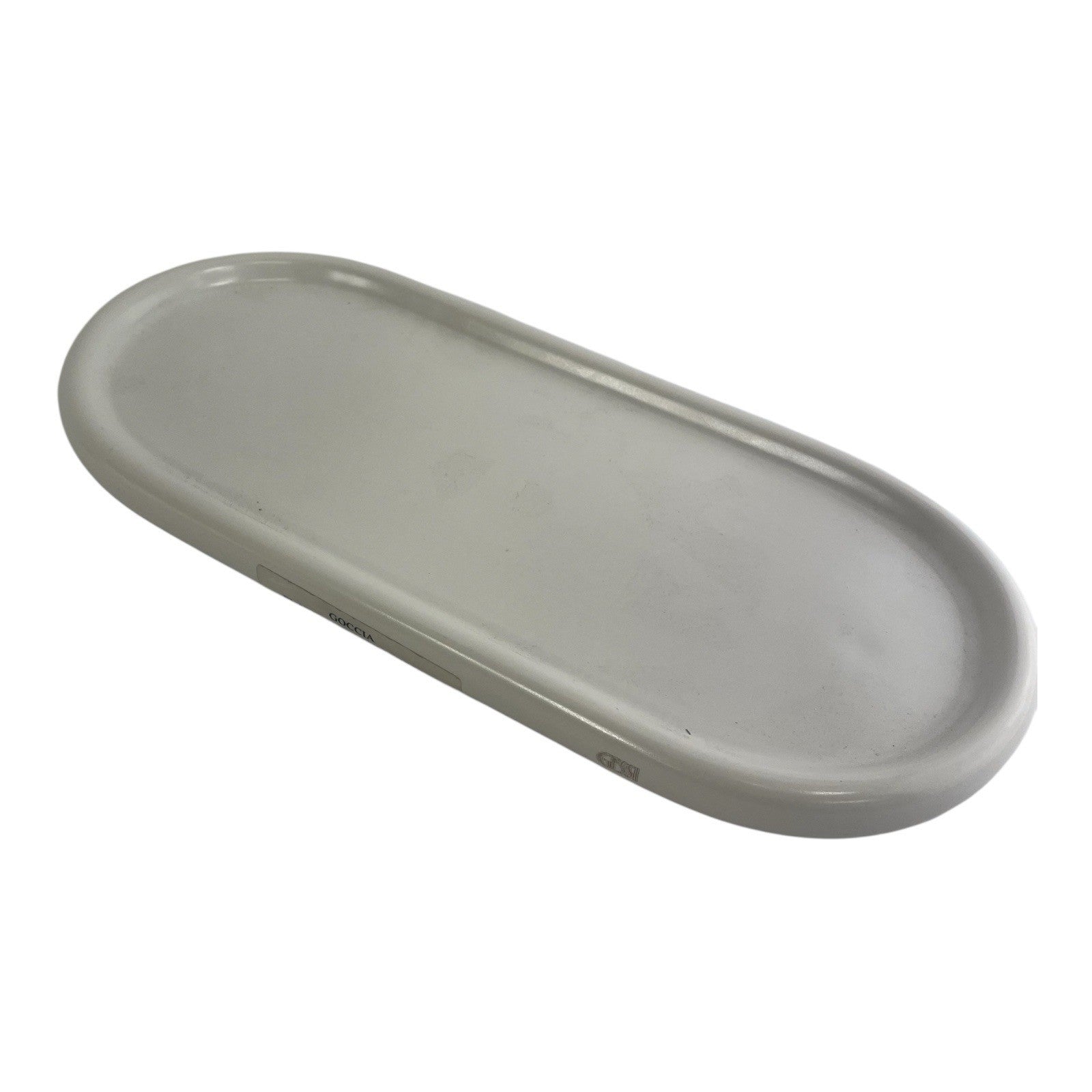 Gessi Goccia Art. 38155 Ceramic Soap Dish White 12" x 5.5"