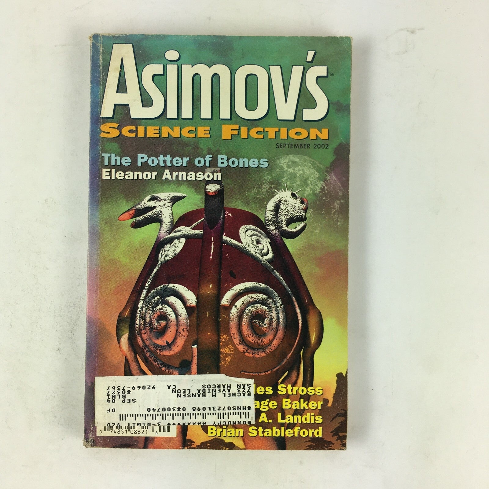 September 2002 Isaac Asimov's Science Fiction Magazine The Potter of Bones