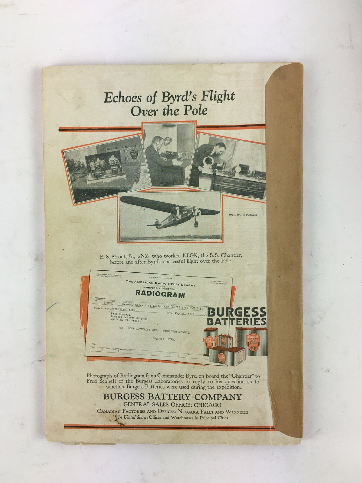 August 1926 QST devoted entirely to Amateur Radio Magazine 