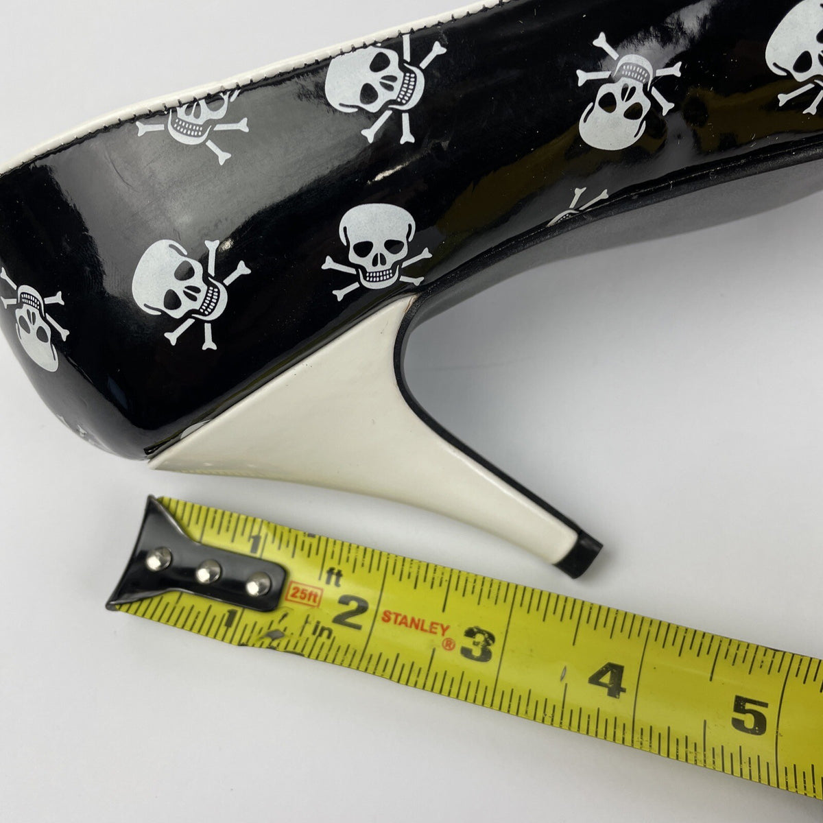 FUNTASMA by PLEASER WHT SKULL Open Toe High Heels Goth/Punk/Cosplay Size 8 US
