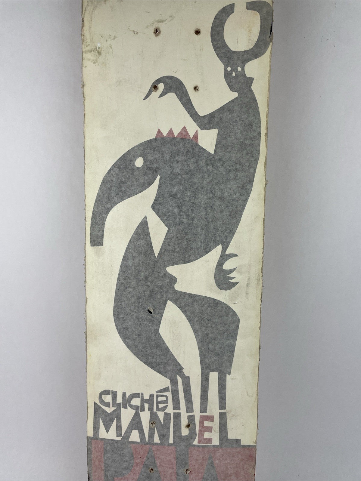 RARE Vintage Cliche Skateboards Manuel Palacios Model Skateboard Deck 7.5" x 31"