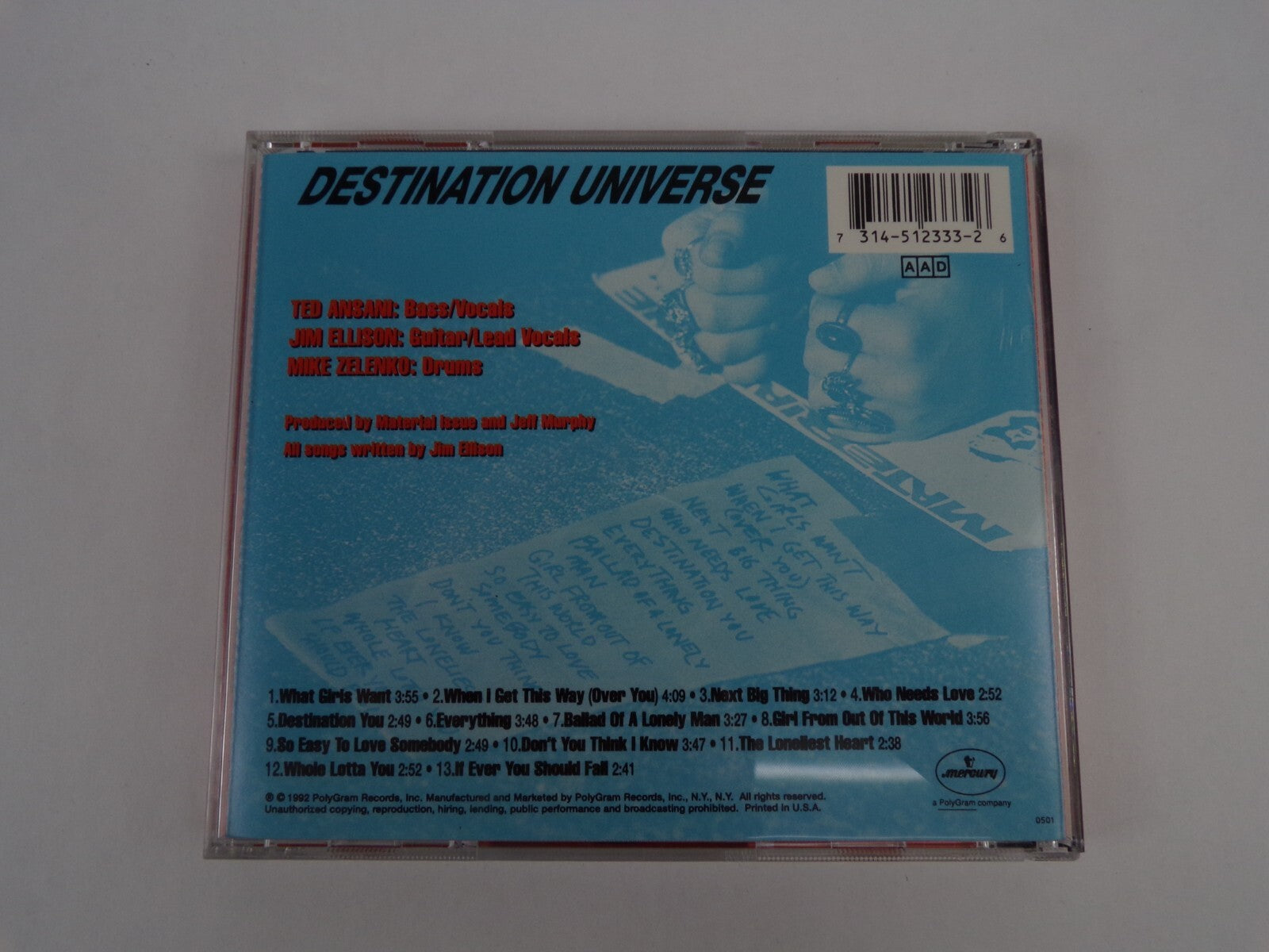 Material Issue Destination Universe What Girls Want Who Needs Love CD#40