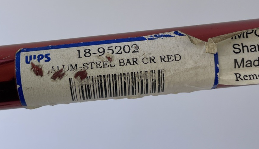 Emgo By WPS 7/8" Handlebar Low Buckhorn 18-95202 ALUM_STEEL BAR CL RED 31.5" NOS