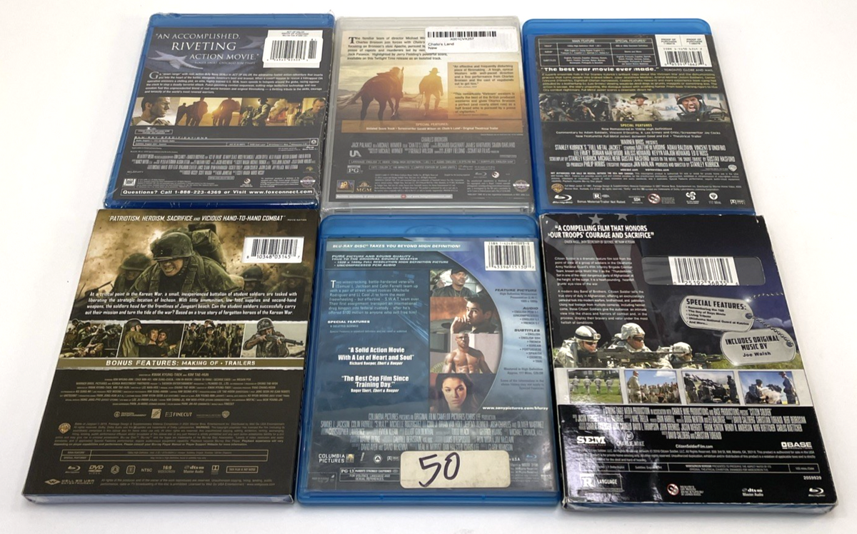 War Movies Blu-ray Lot (6) Act of Valor, Citizen Soldier, Battle of Jangsari +