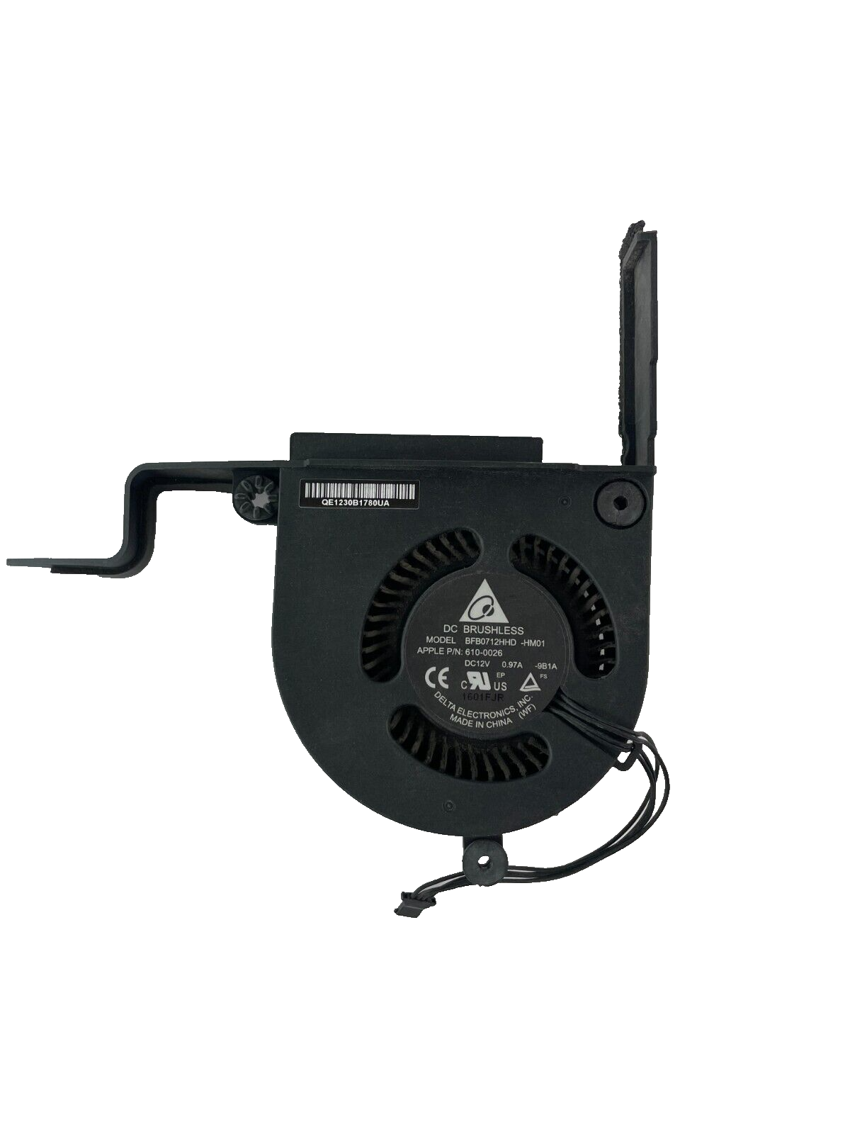 DC Brushless Apple P/N 610-0026 Model BFB0712HHD DC12V - Wire CPU Cooling Fan
