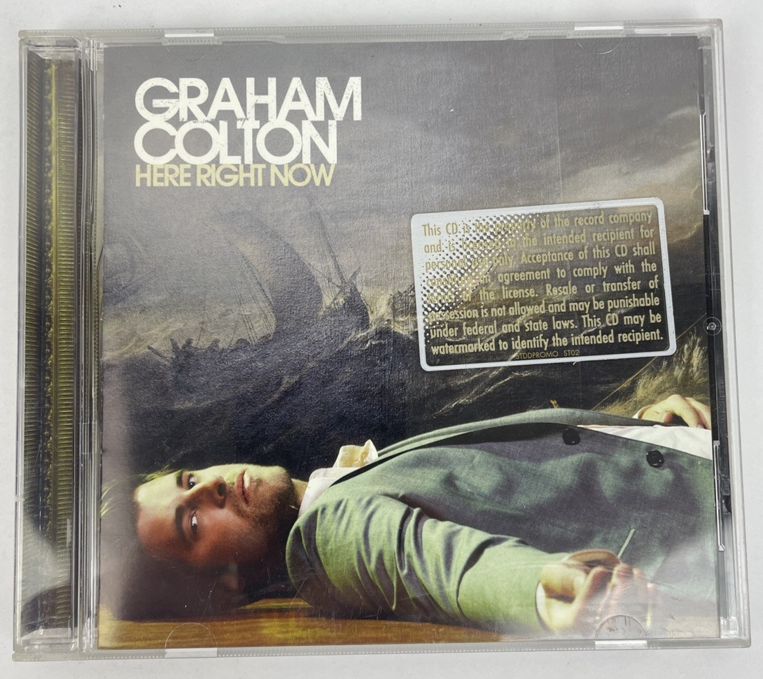 Graham Colton ‎– Here Right Now (USA Import Audio CD) Promo Copy Mint Disc #1