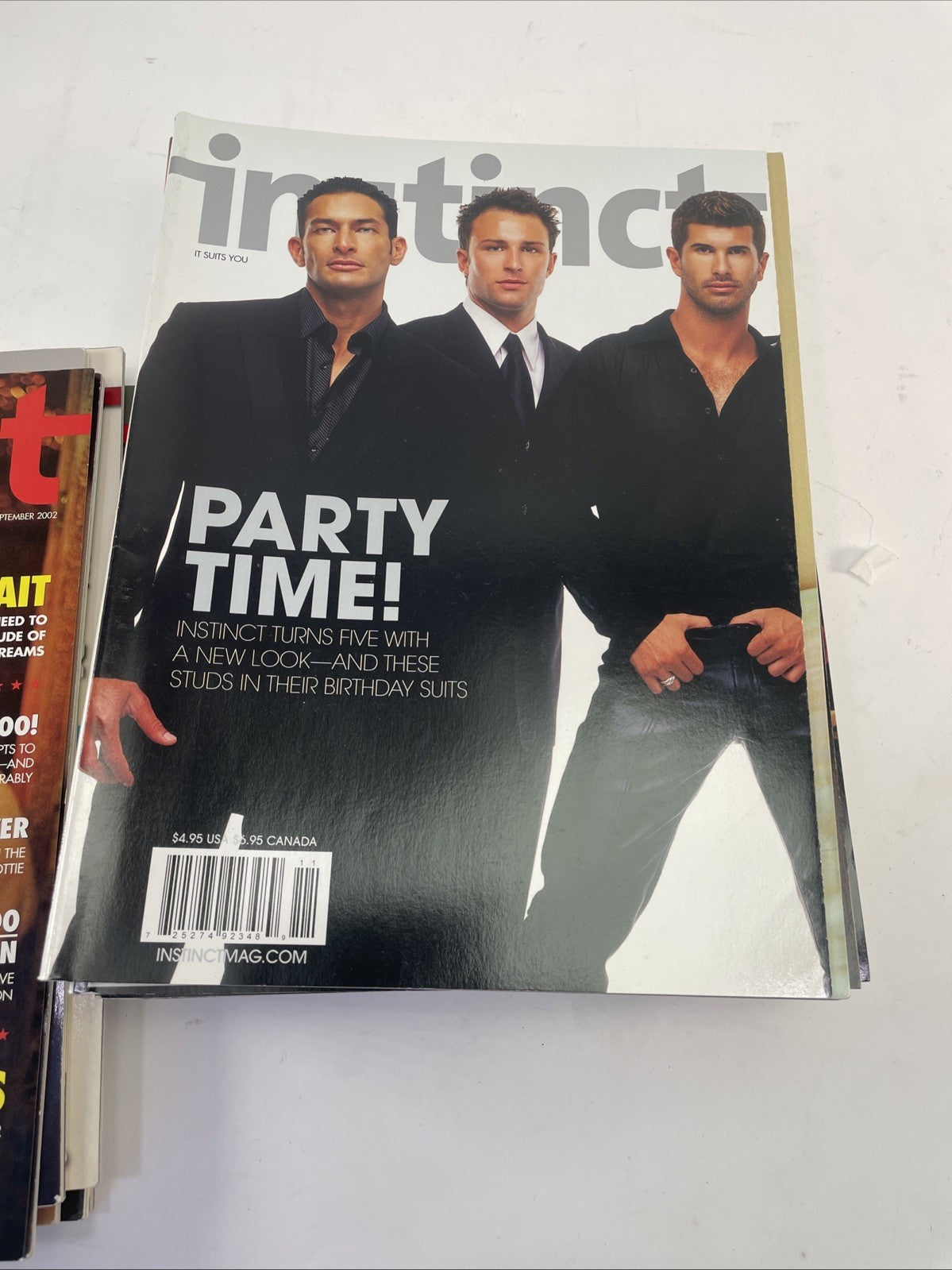 Lot of 20 Instinct magazine 2002 - 2005 Gay Fashion Lifestyle & Entertainment