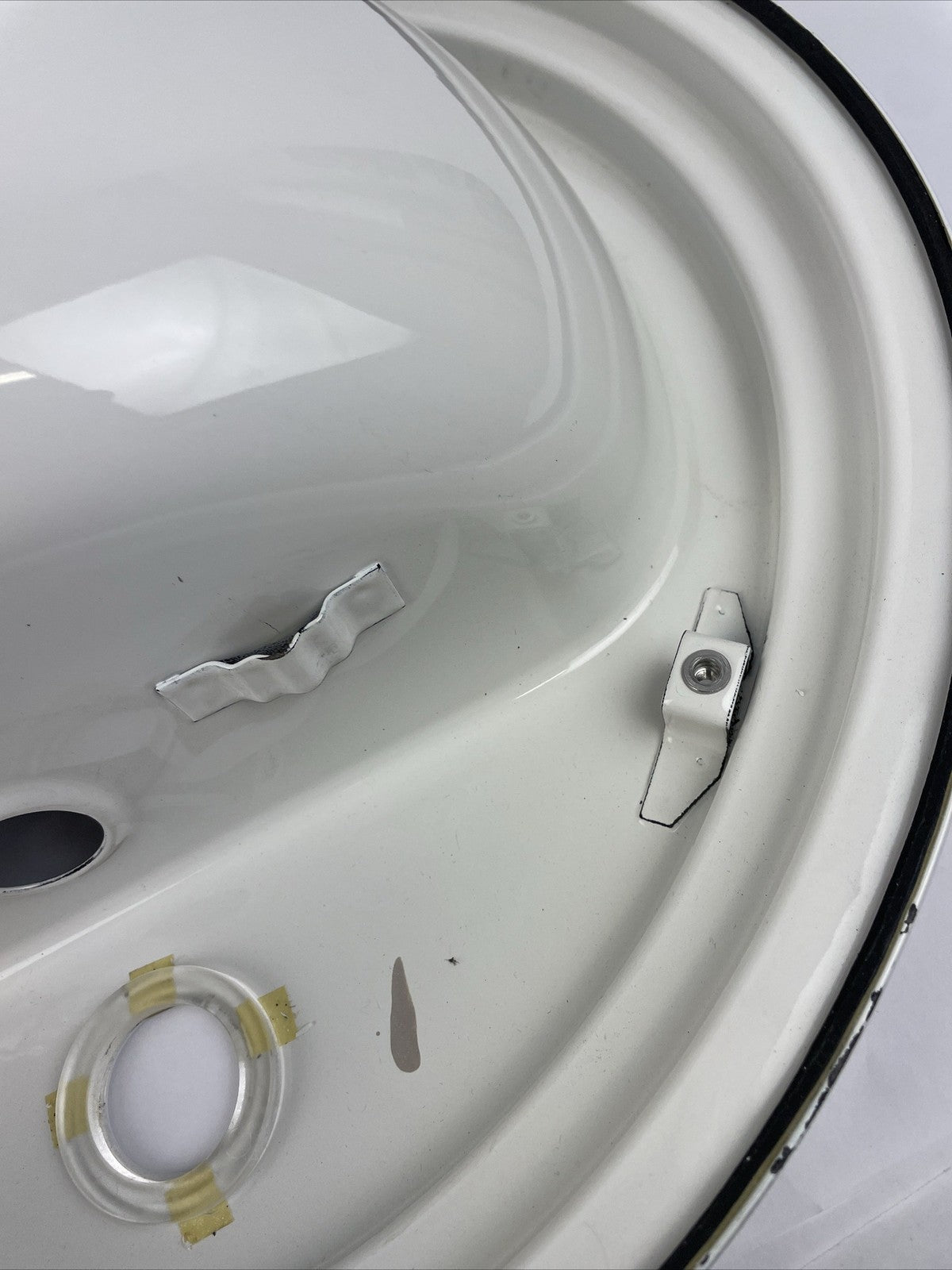 Alape Ceramostahl top mount Bathroom Designer Sink Glossy White OD 535mm 21"