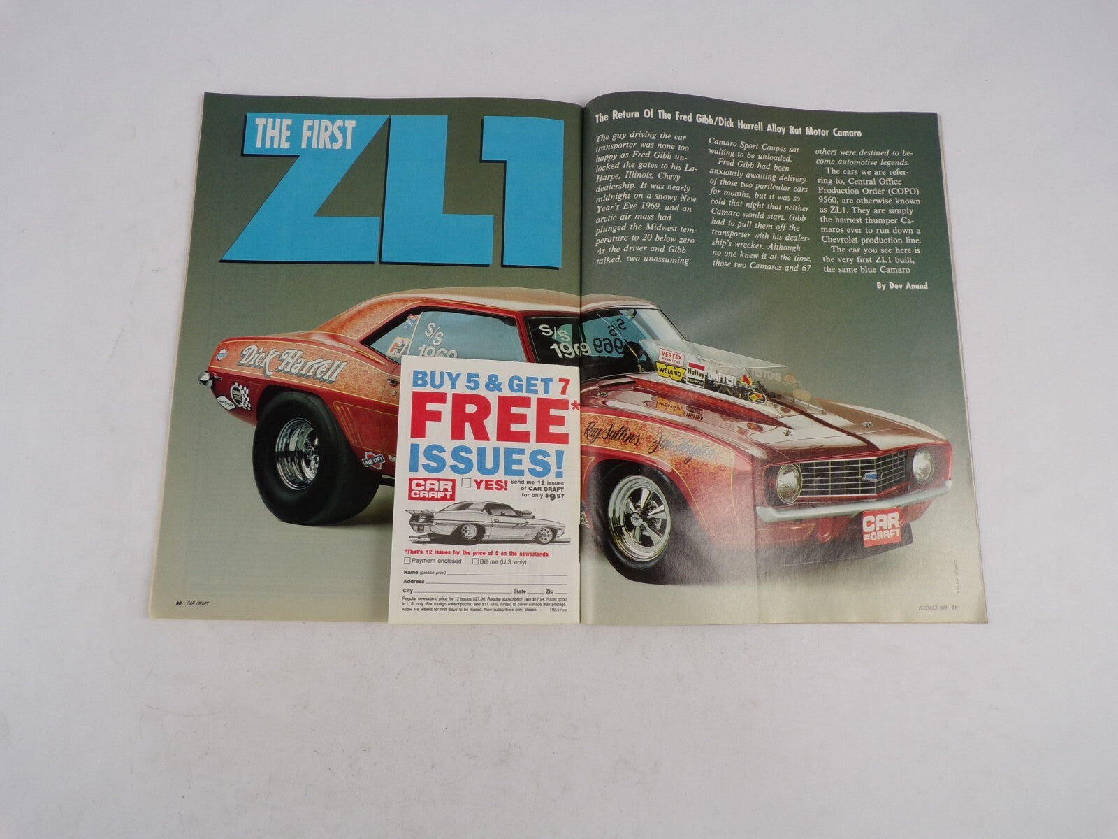 December 1989 Car Craft Street Sleeper Shootout Alloy Rat Resto: #1 ZL1 Camaro