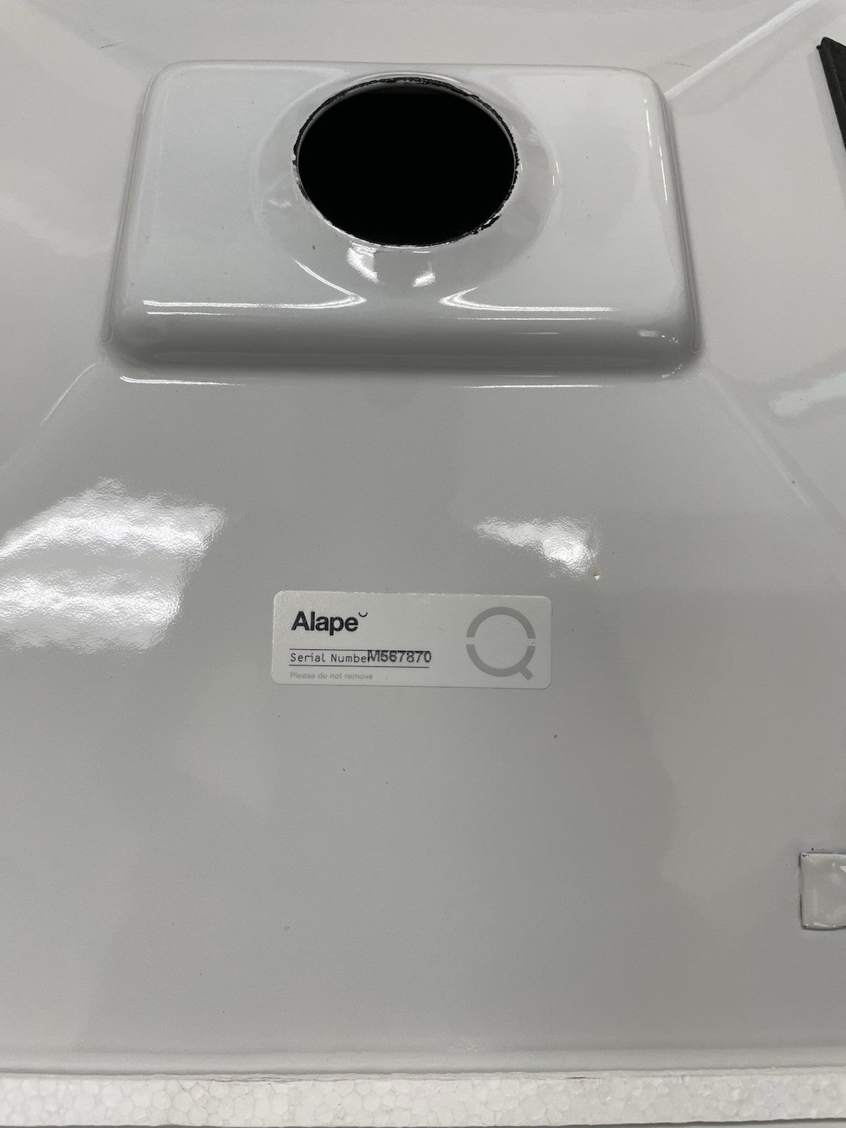 Alape Built-In Rectangular Basin EB.KF400 Sink White 16 x 16 inches