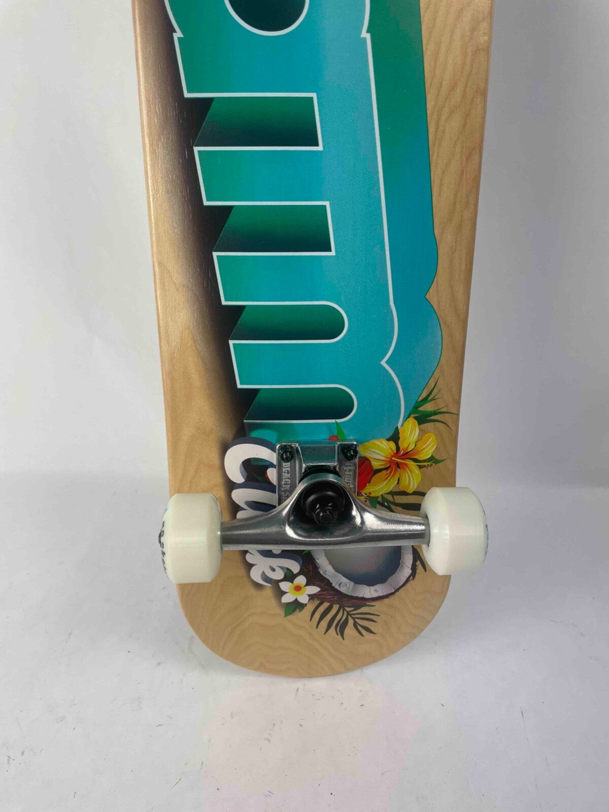 ATM Click Jungle Juice 7.75-inch complete skateboard with Black Smith trucks and 52mm wheels.