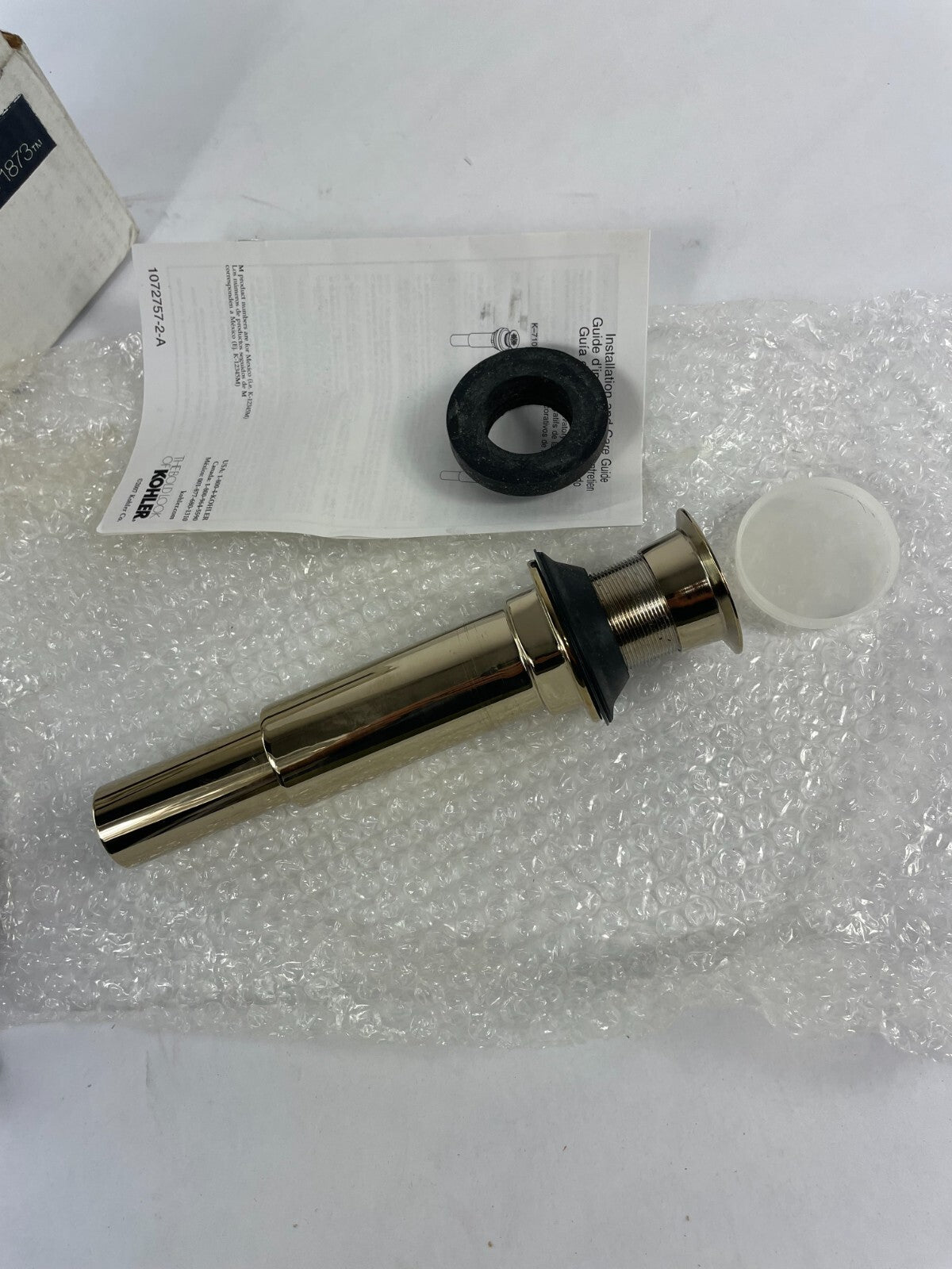 Kohler Lavatory Decorative Drain 7108-AF Solid Brass Drain