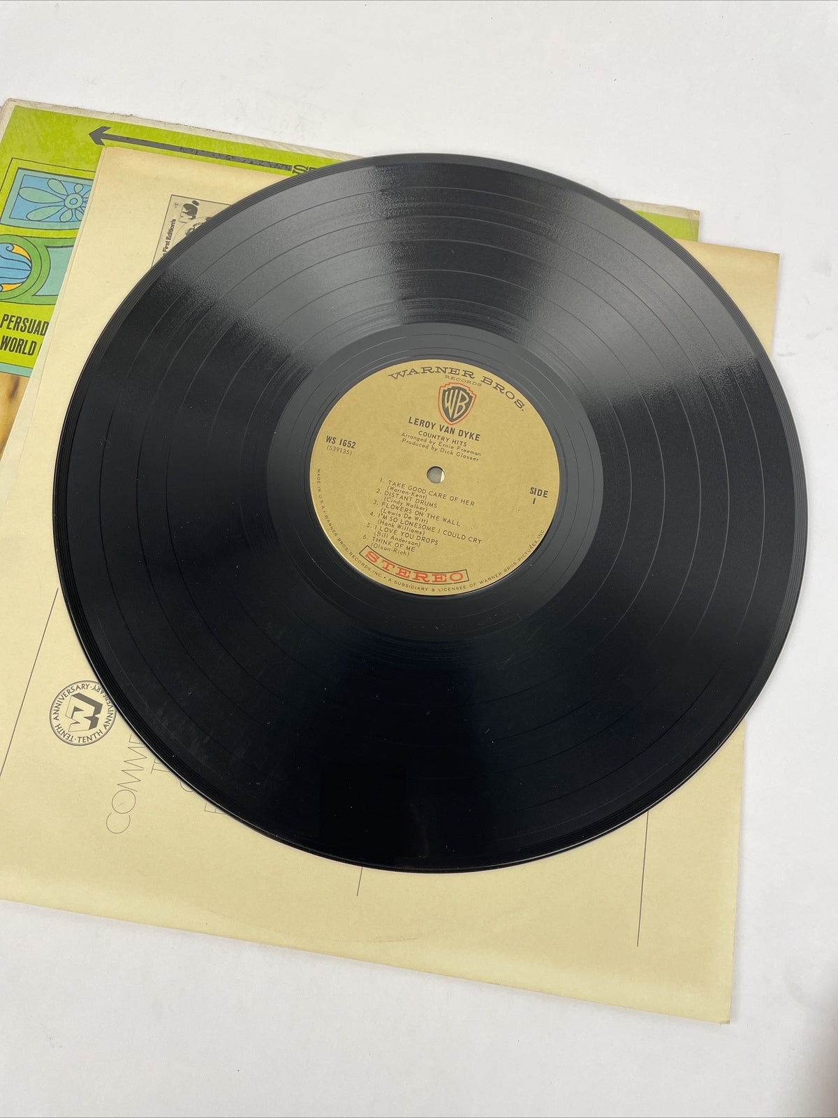 Leroy Van Dyke Country Hits Vinyl LP record Warner Bros 1652 MONO