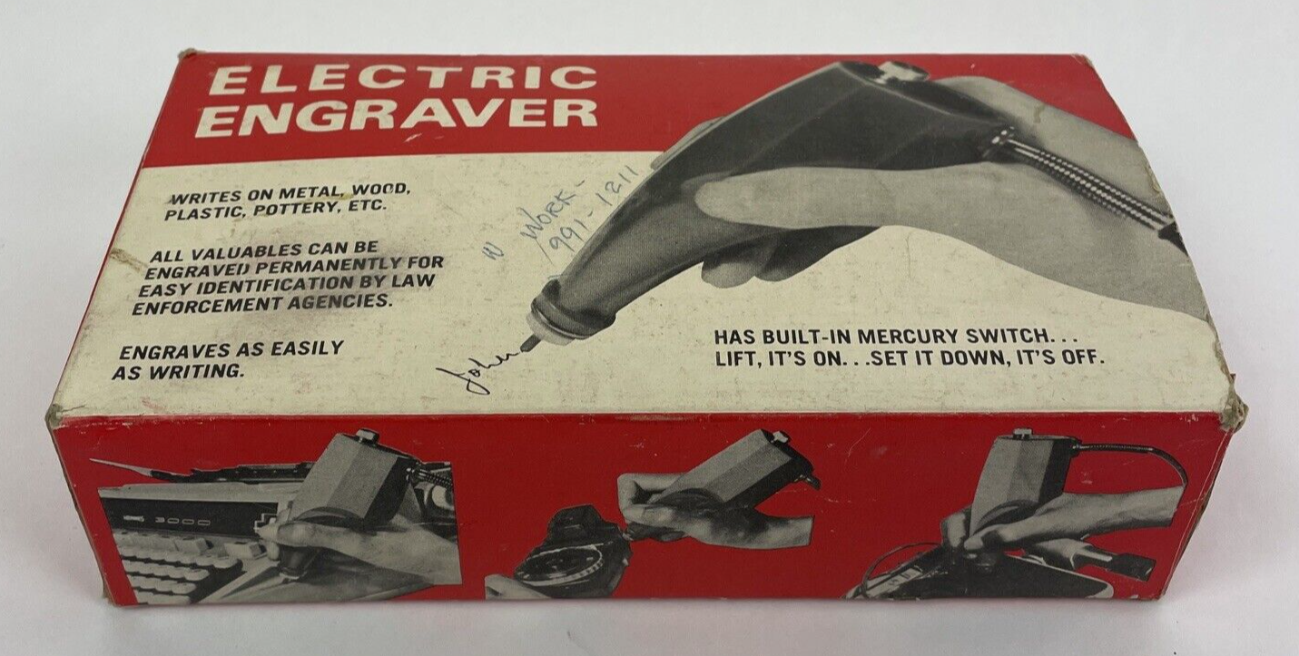 Chadwick Miller CMI Electric Engraver w/Mercury Switch Japan Made VGC