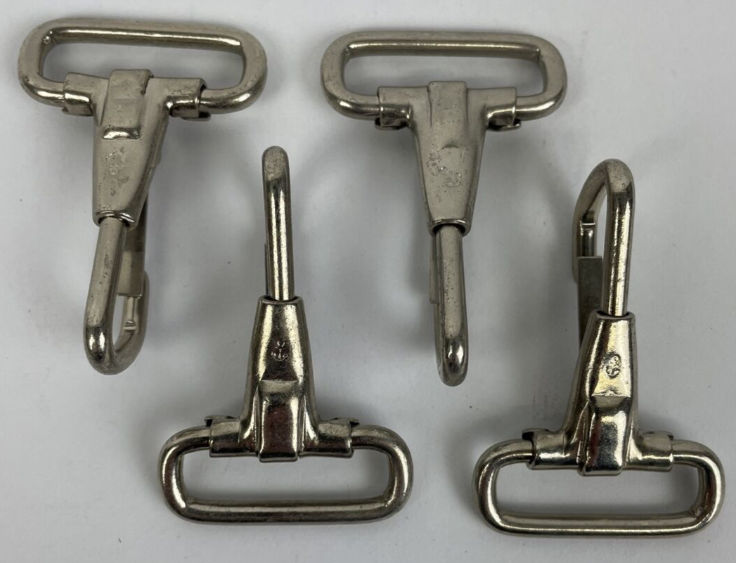 Lot of 4 x WC Marine Stainless Steel 2" Webbing Halter Snap Hook Rigging Lifting