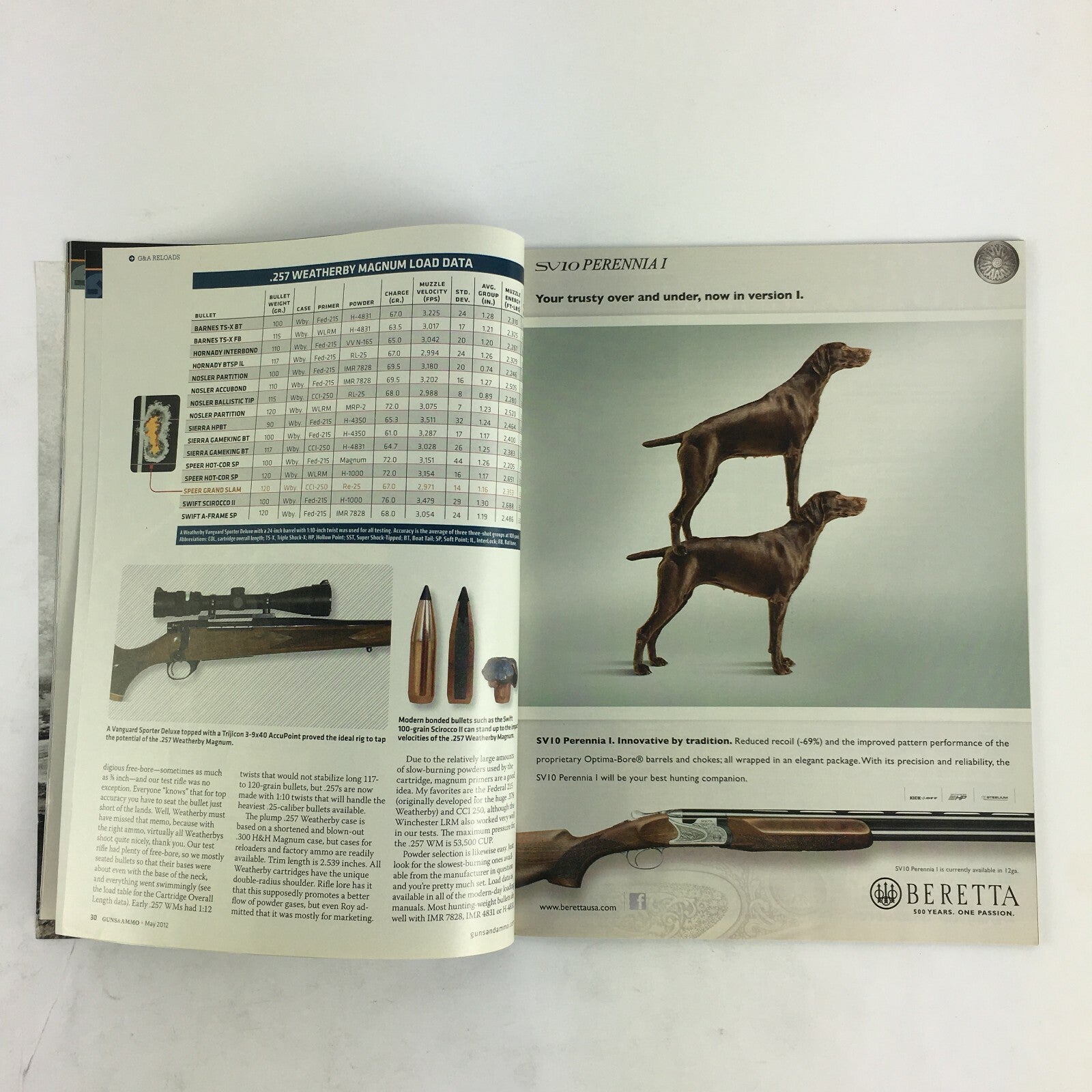 May 2012 Guns & Ammo Magazine Modular Marvel M500 Flex P-38 Vs. Soviet TT-33