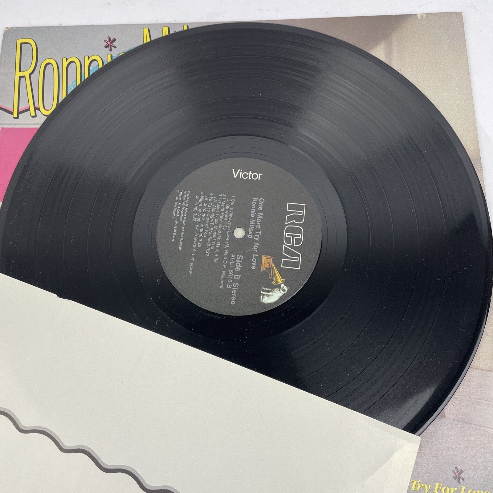 1984 Ronnie Milsap " One More Try for Love " 12" Vinyl Record Promo Copy - VGC