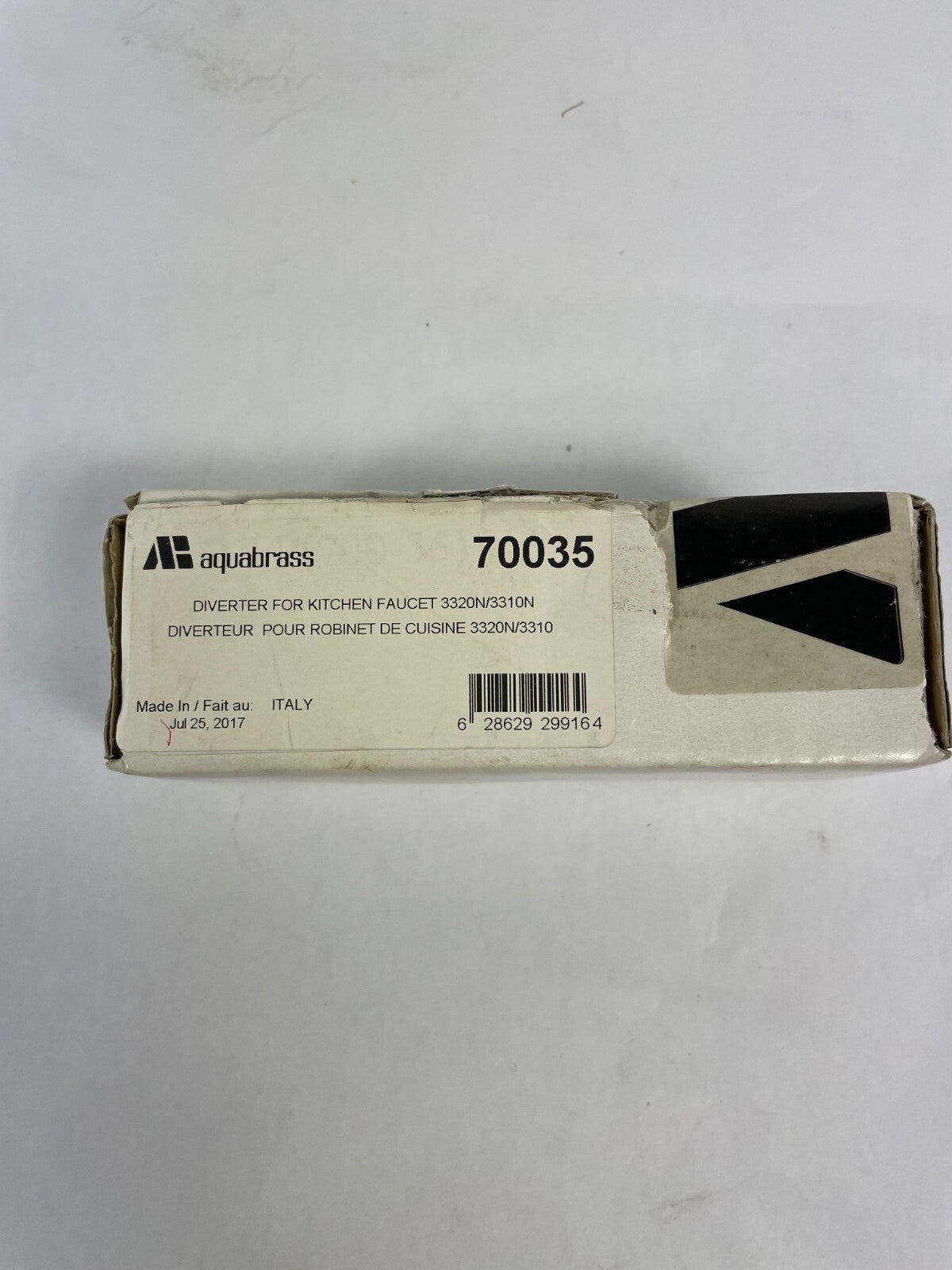 Aqua Brass 70035 kitchen faucet diverter solid brass replacement part for 3320N 3310N