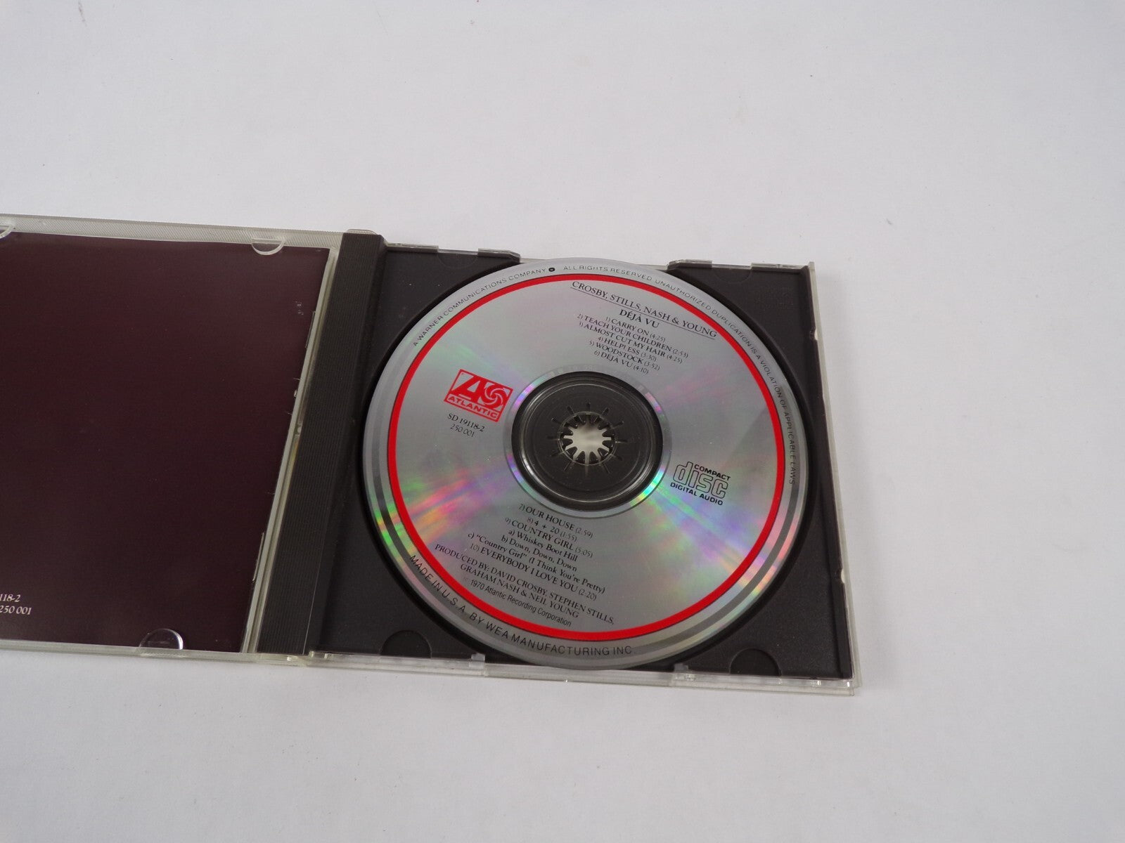 Crosby Stills Nash & Young Deja Vu Carry On Teach Your Children Almost Cut CD#27