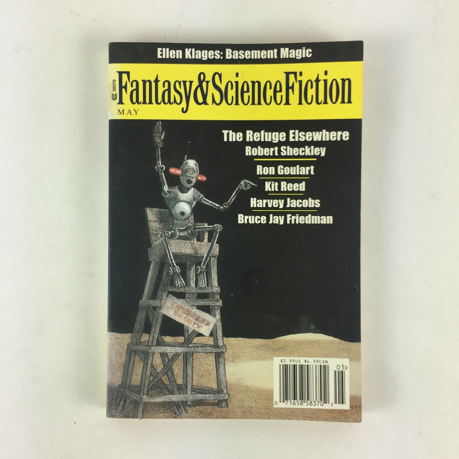 May Fantasy & Science Fiction The Refuge Elsewhere Robert Sheckley Ron Goulart