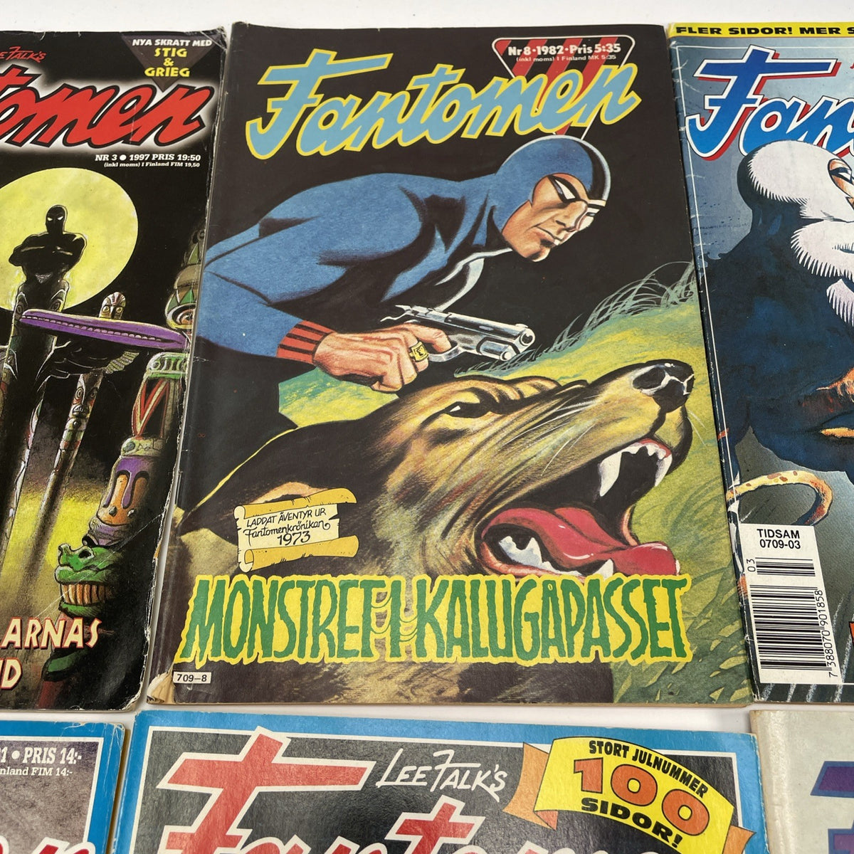 FANTOMEN Swedish Phantom Comic Lot  18 issues assorted years and condition