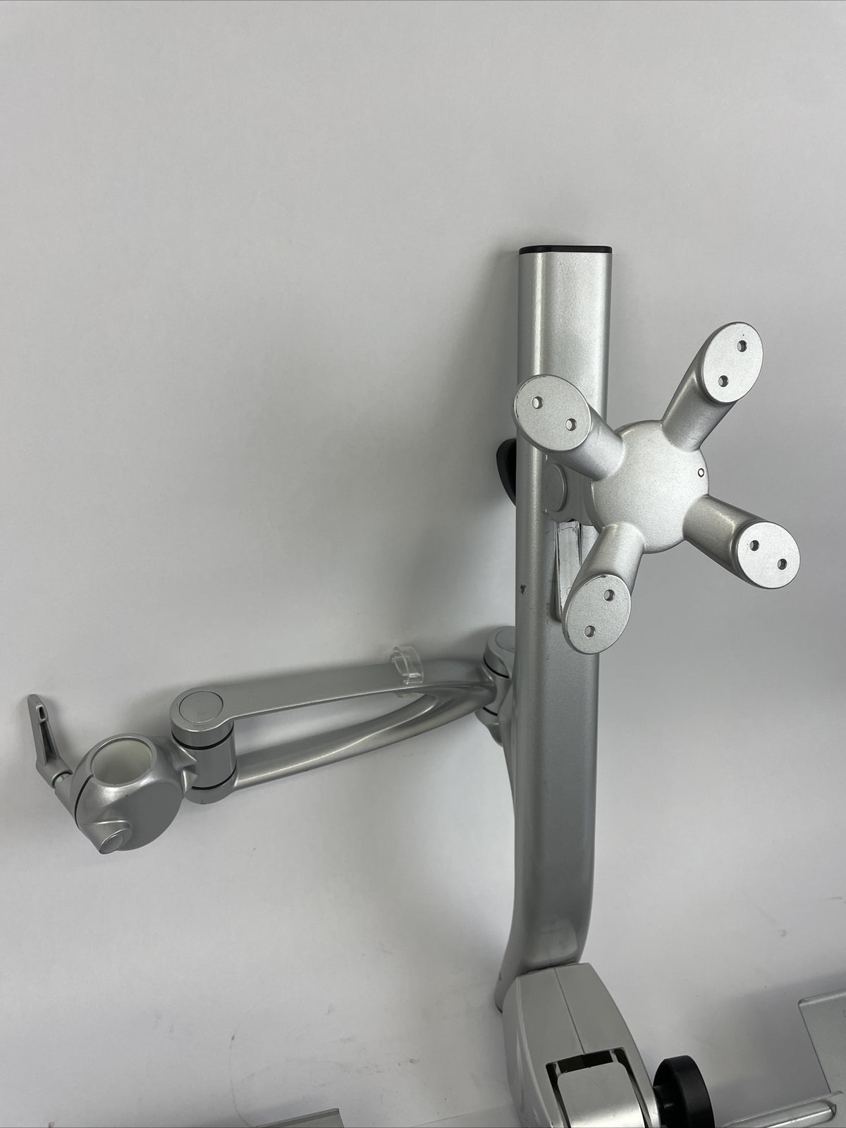 USED Single Monitor & Keyboard Sit-Stand Pole Mount Standing Workstation - LOOK
